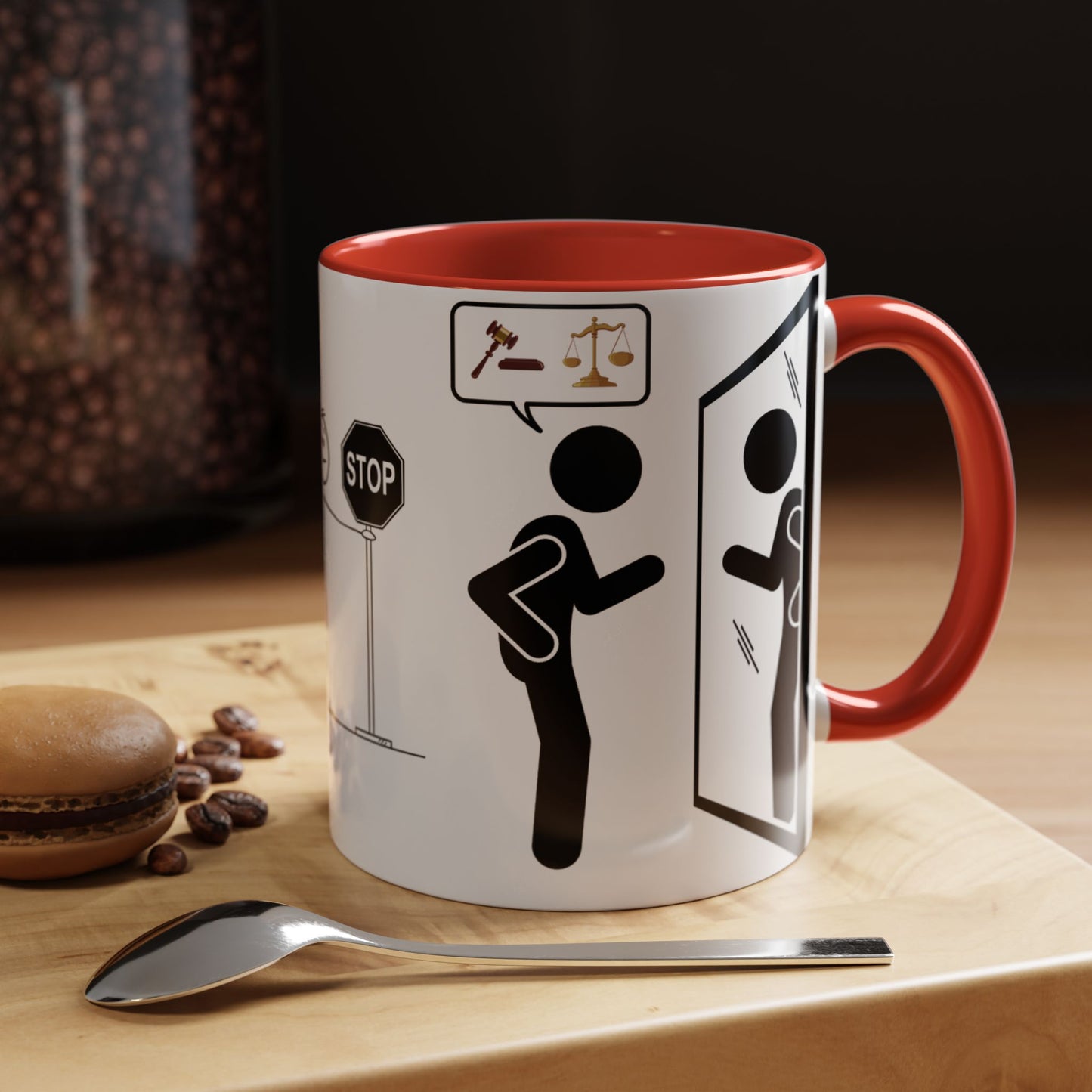 Judging Coffee Mug - 11 & 15oz Ceramic Drinkware for Funny Gift, Home Decor, Office Use, Tea Lovers, Unique Present