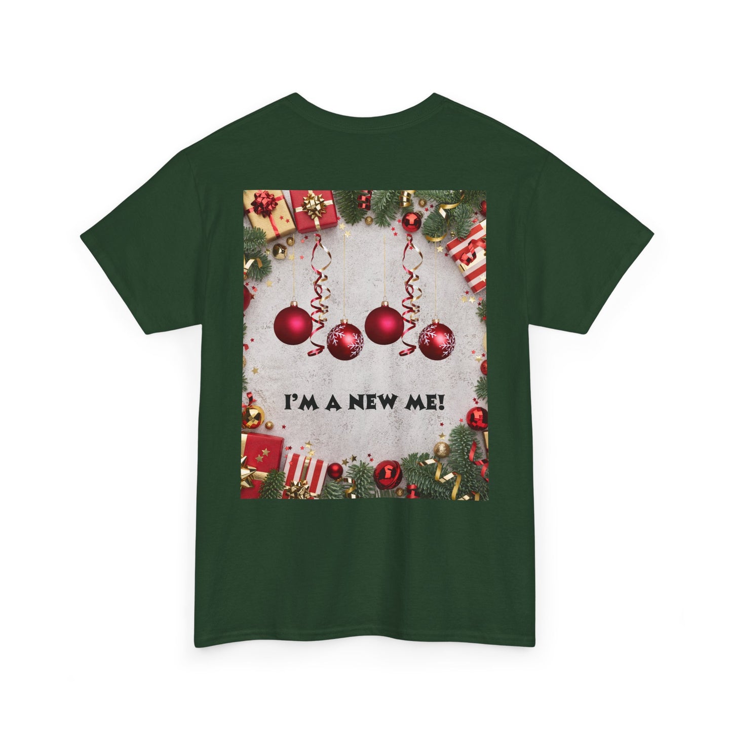 Christmas-Themed Unisex Heavy Cotton Tee, Holiday Gift, Festive Apparel, Family Gatherings, New Year Celebrations, Cute Christmas Shirt