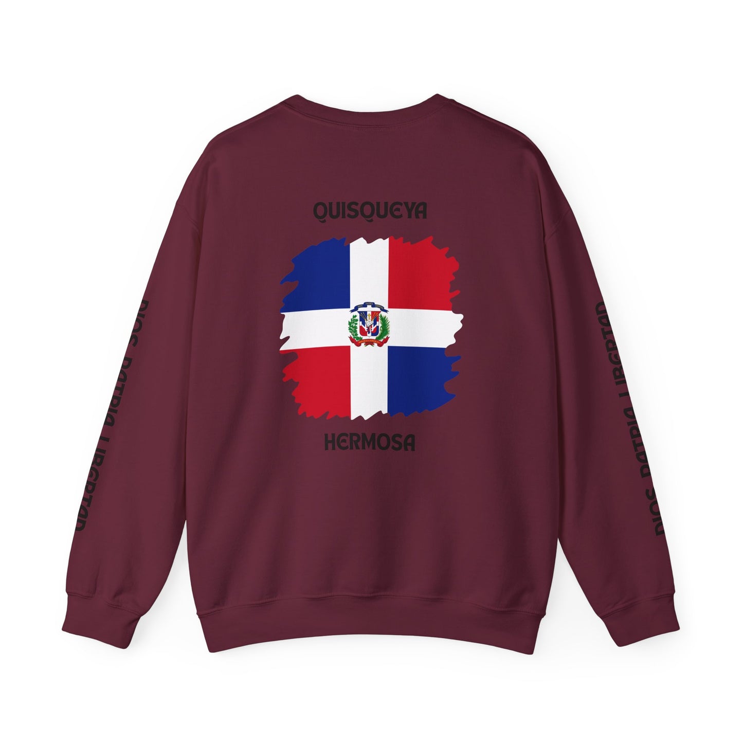 QUISQUEYA HERMOSA Tropical Paradise Sweatshirt - Dios Patria Libertad, Quisqueya Hermosa, Dominican Republic Gift, Beach Vibes, Unisex Crewneck