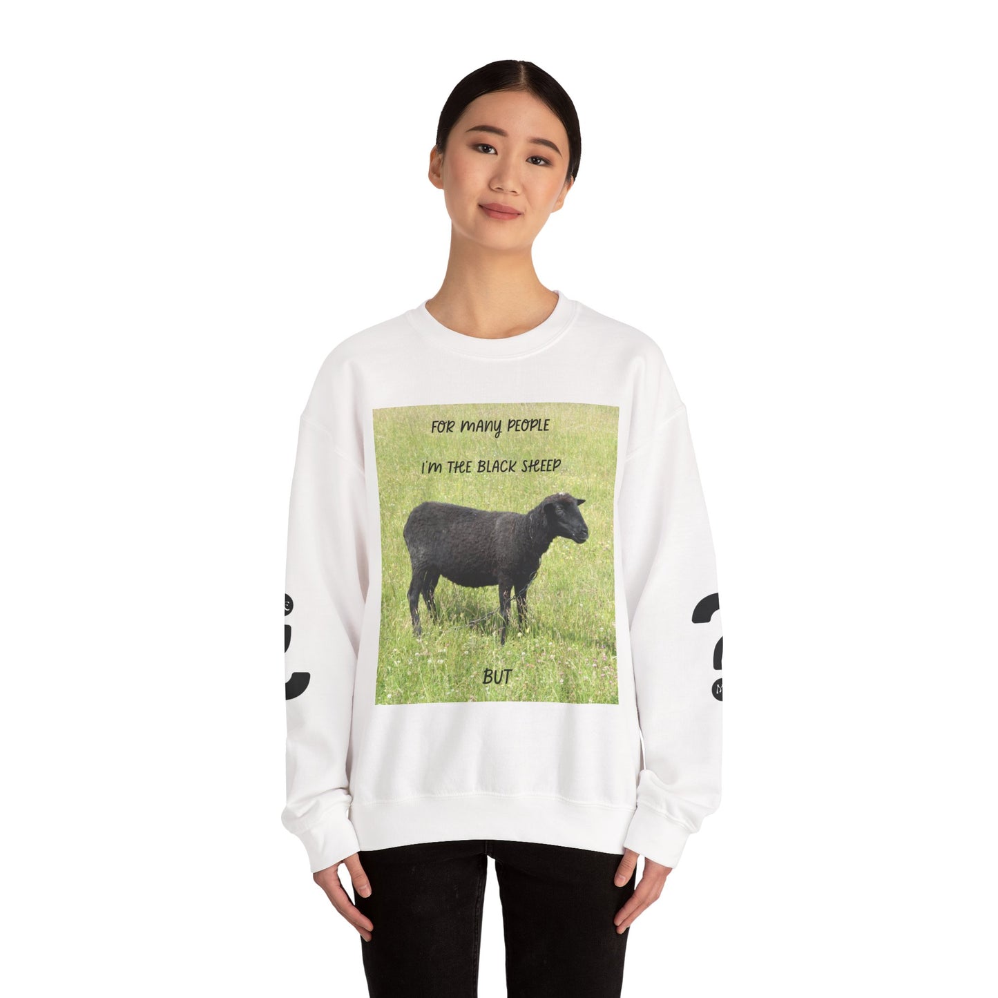 Black Sheep Crewneck Sweatshirt, Funny Gift for Introverts, Cozy Unisex Sweatshirt, Perfect for Casual Wear, Unique Gift Idea