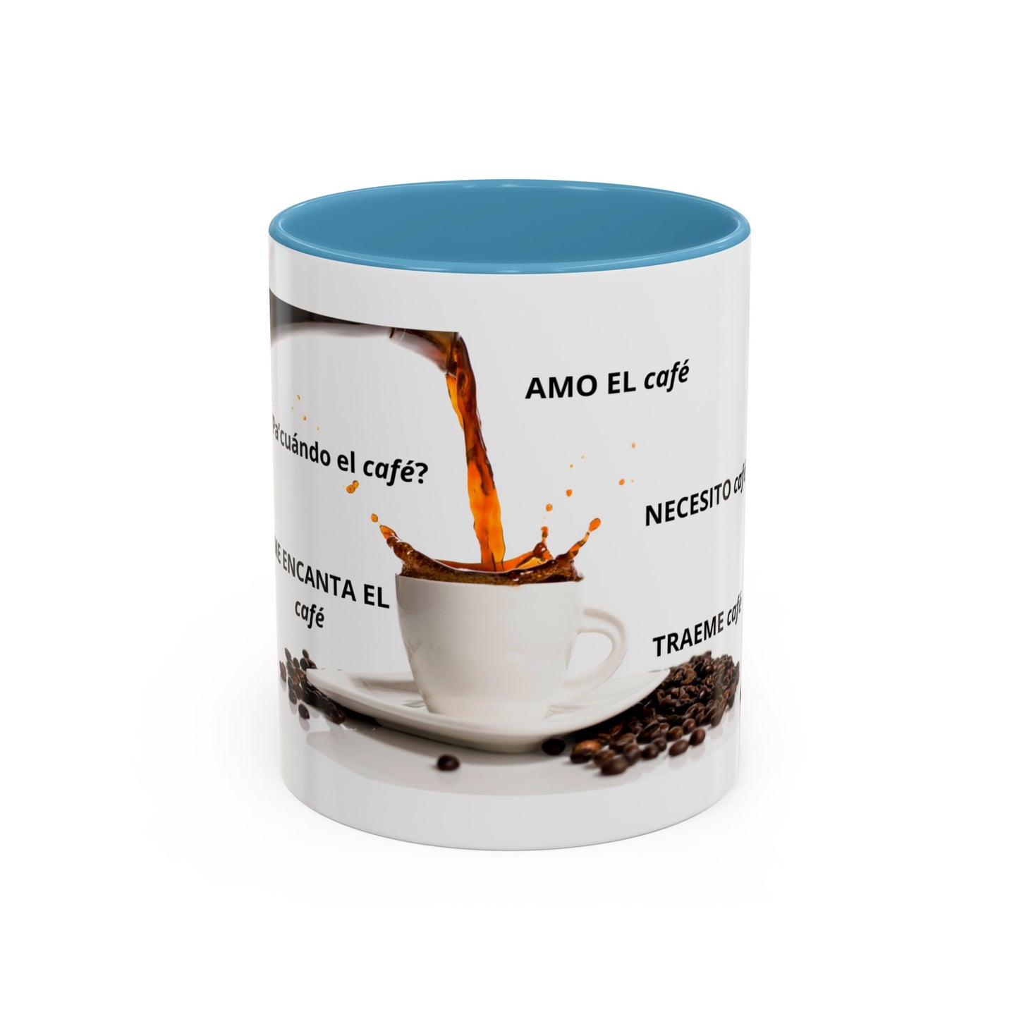 NEW ME IM AMO EL café Accent Coffee Mug (11, 15oz)