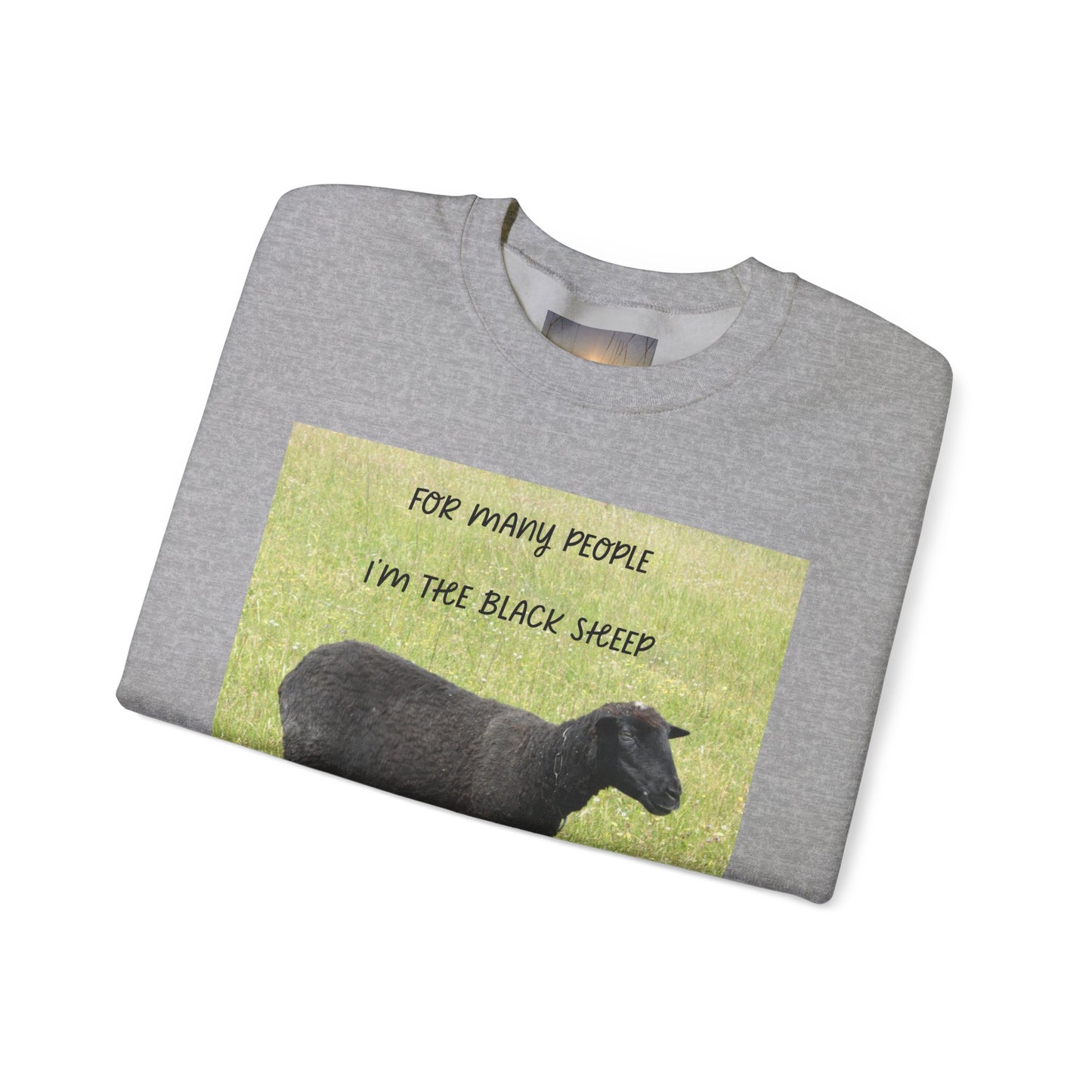 Black Sheep Crewneck Sweatshirt, Funny Gift for Introverts, Cozy Unisex Sweatshirt, Perfect for Casual Wear, Unique Gift Idea