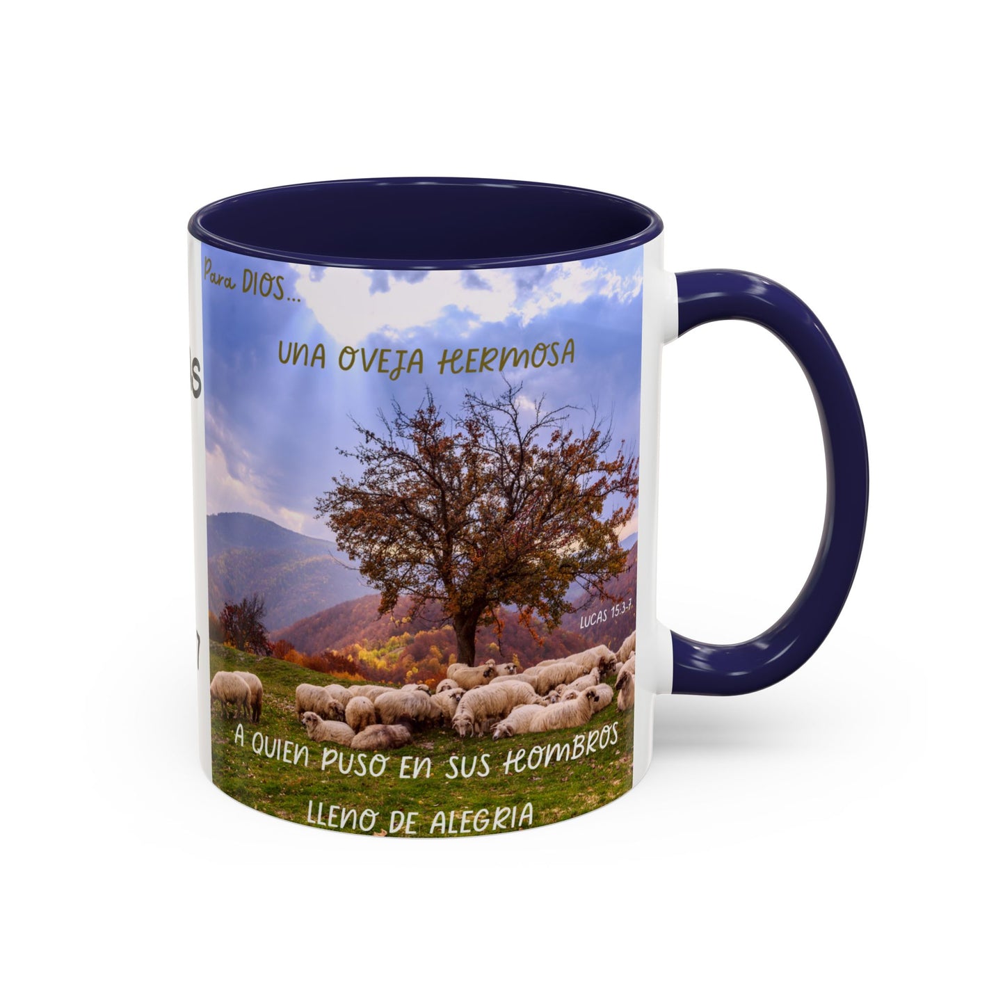 OVEJA NEGRA Personalized Accent Coffee Mug for Sheep Lovers, Custom Birthday Gift, Rustic Farmhouse Decor, Animal Mug, Unique Gift Idea