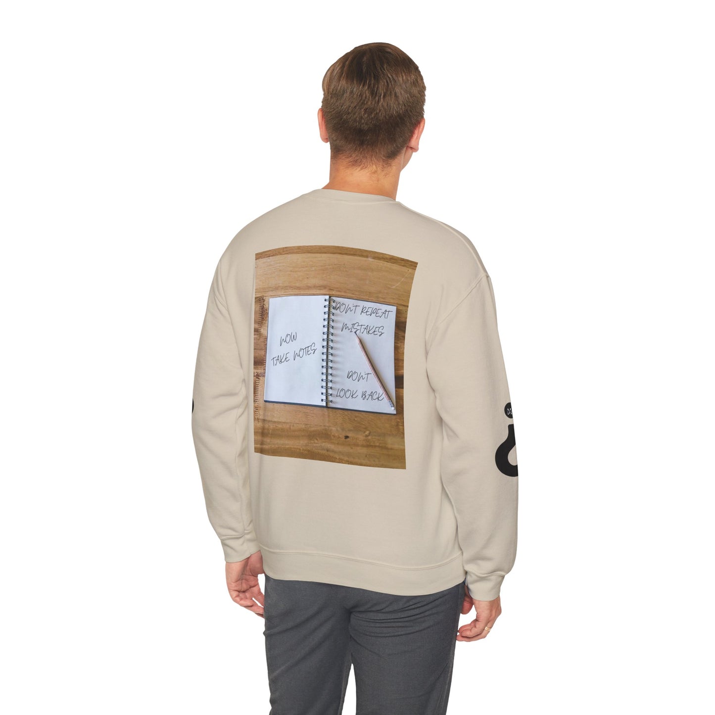 TURN THE PAGE Inspirational Sweatshirt for Note-Takers, Cozy Crewneck, Motivational Gift, Book Lovers, Back-to-School Apparel