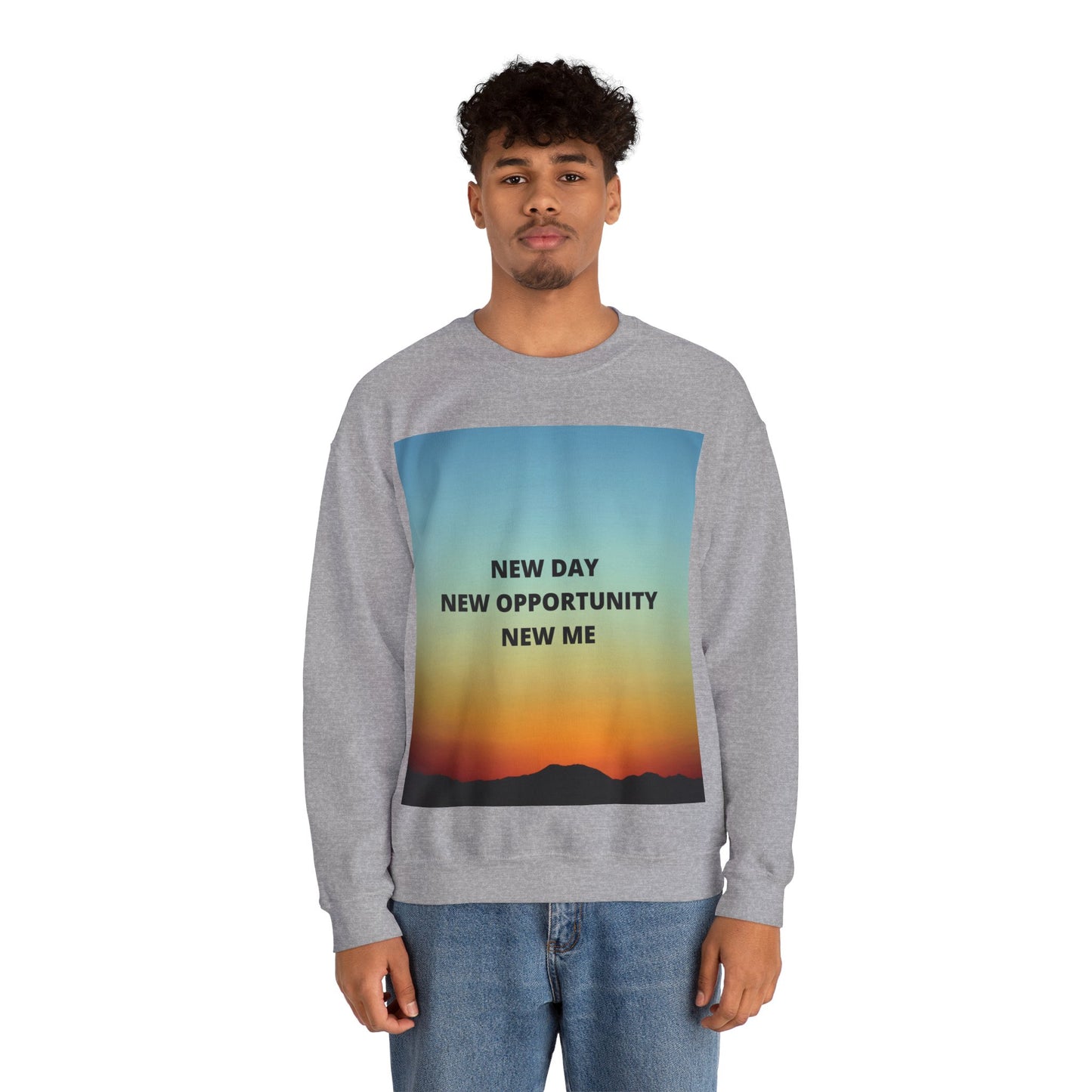 NEW DAY NEW OPPORTUNITY NEW ME Unisex Heavy Blend™ Crewneck Sweatshirt
