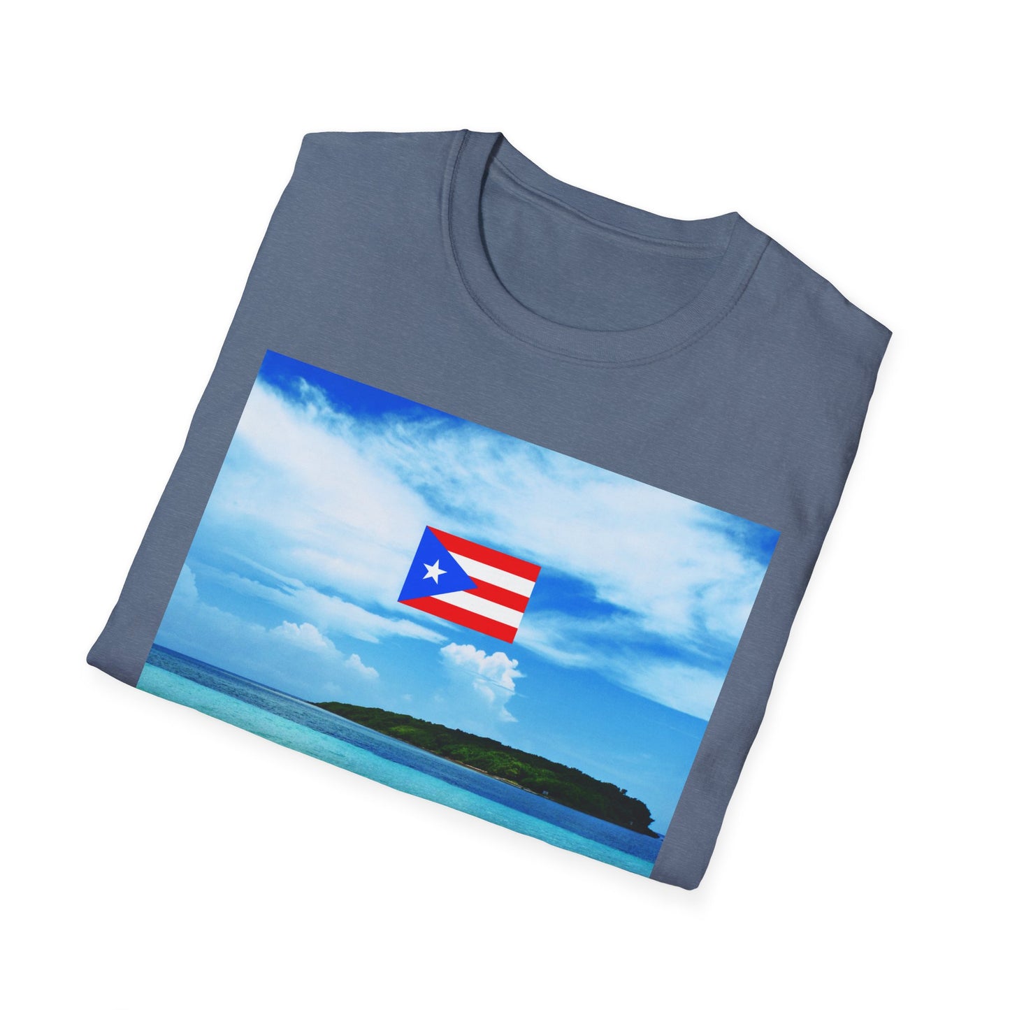Puerto Rico Pride T-Shirt, Beach Vacation Tee, Unisex Graphic Shirt, Lighthouse Design, Caribbean Summer Wear