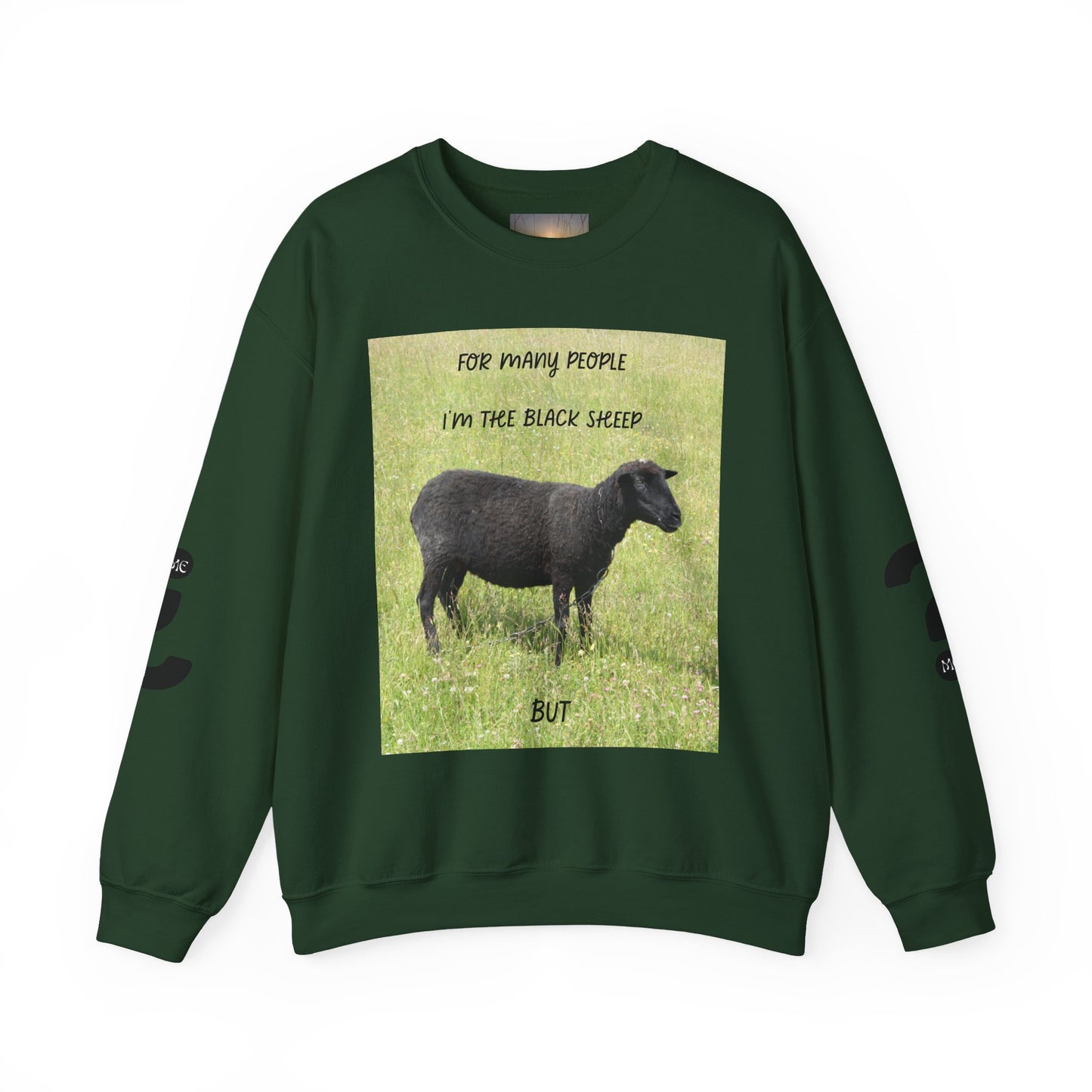 Black Sheep Crewneck Sweatshirt, Funny Gift for Introverts, Cozy Unisex Sweatshirt, Perfect for Casual Wear, Unique Gift Idea