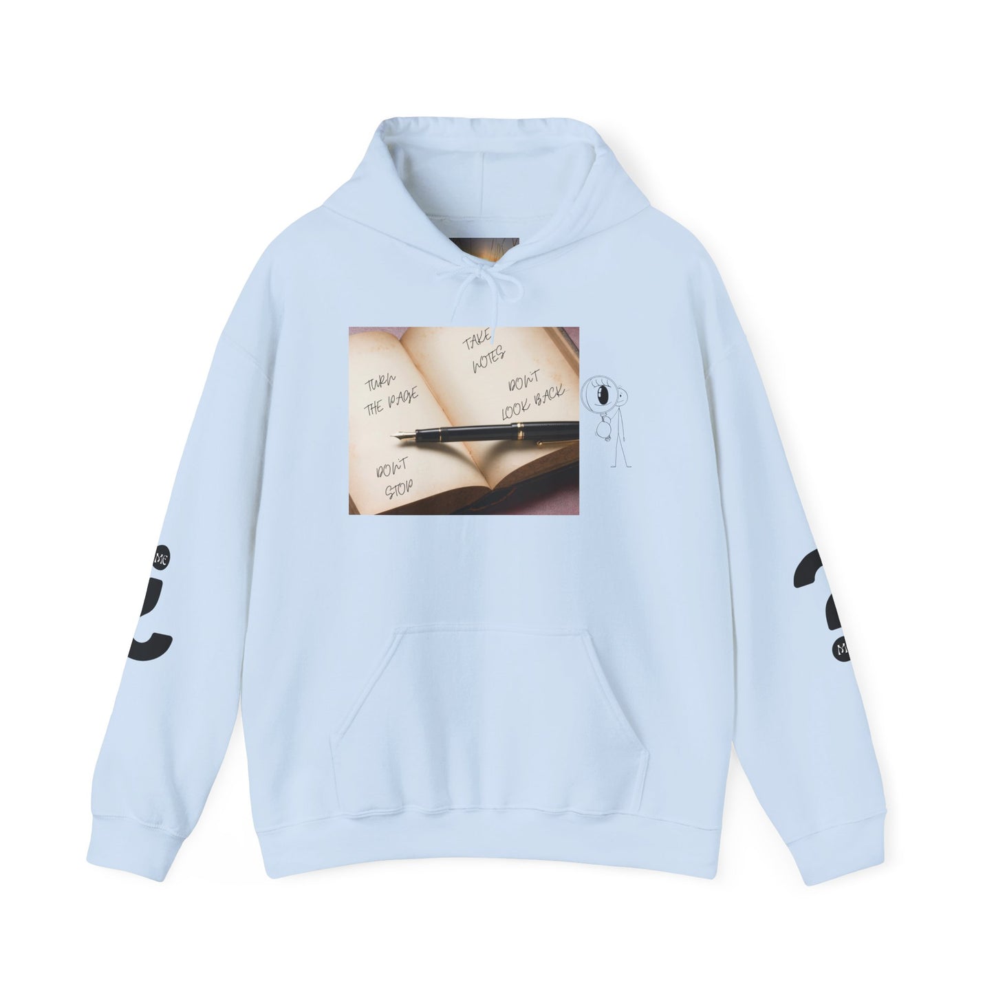 TURN THE PAGE Inspirational Quote Hoodie, Cozy Sweatshirt for Writers, Motivational Gift, Book Lover Apparel, Perfect for Holidays