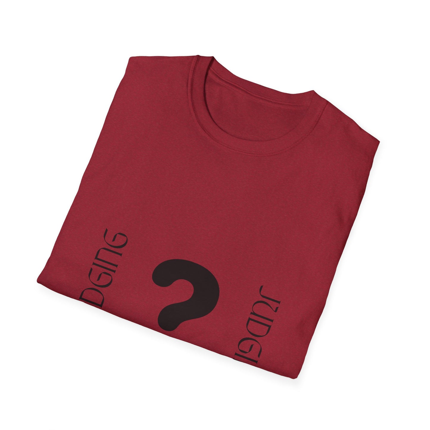 JUDGING Whimsical Unisex T-Shirt with Playful Door Design - Fun Gift for Friends, Casual Wear, Birthday Surprise, Everyday Humor, Quirky Style
