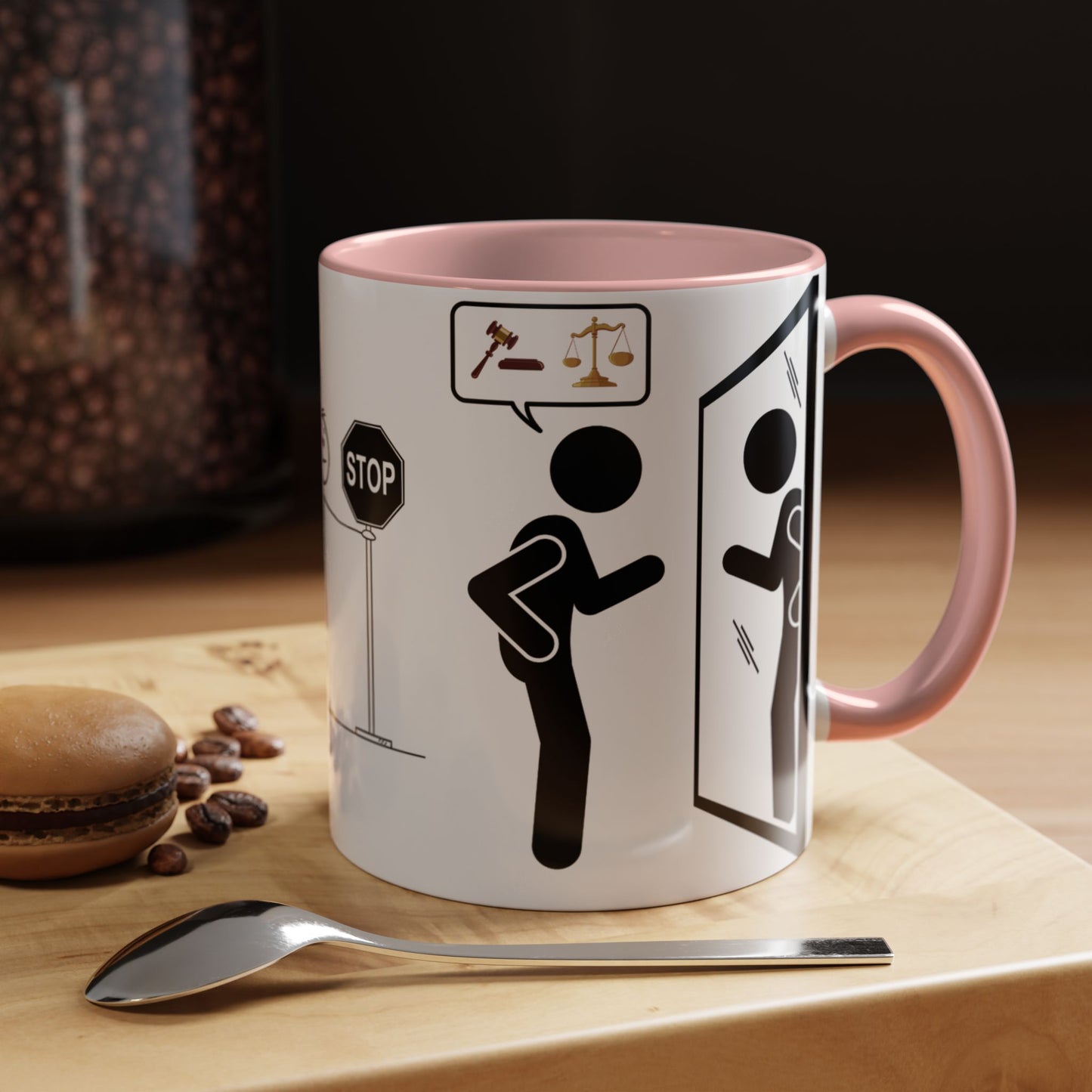 Judging Coffee Mug - 11 & 15oz Ceramic Drinkware for Funny Gift, Home Decor, Office Use, Tea Lovers, Unique Present