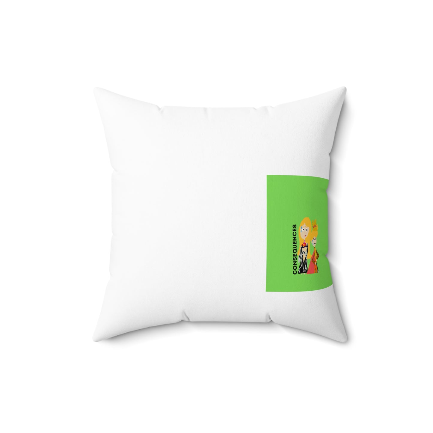 CONSEQUENCES ISAAC IDYER ARTS DESINGS Spun Polyester Square Pillow