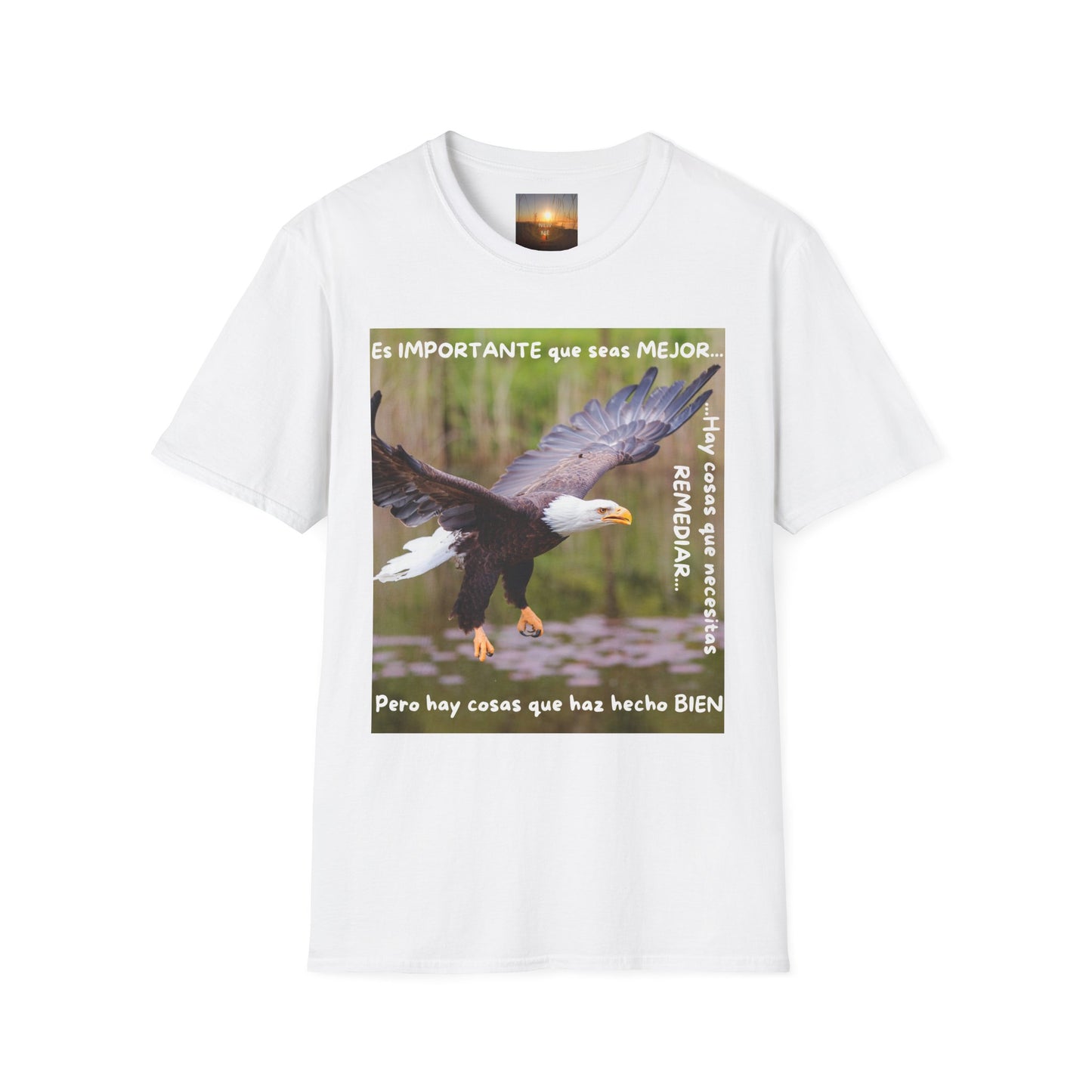 Puedes ser MEJOR Inspirational Eagle T-Shirt, Motivational Aviary Tee, Unisex Graphic Shirt, Perfect Gift for Nature Lovers
