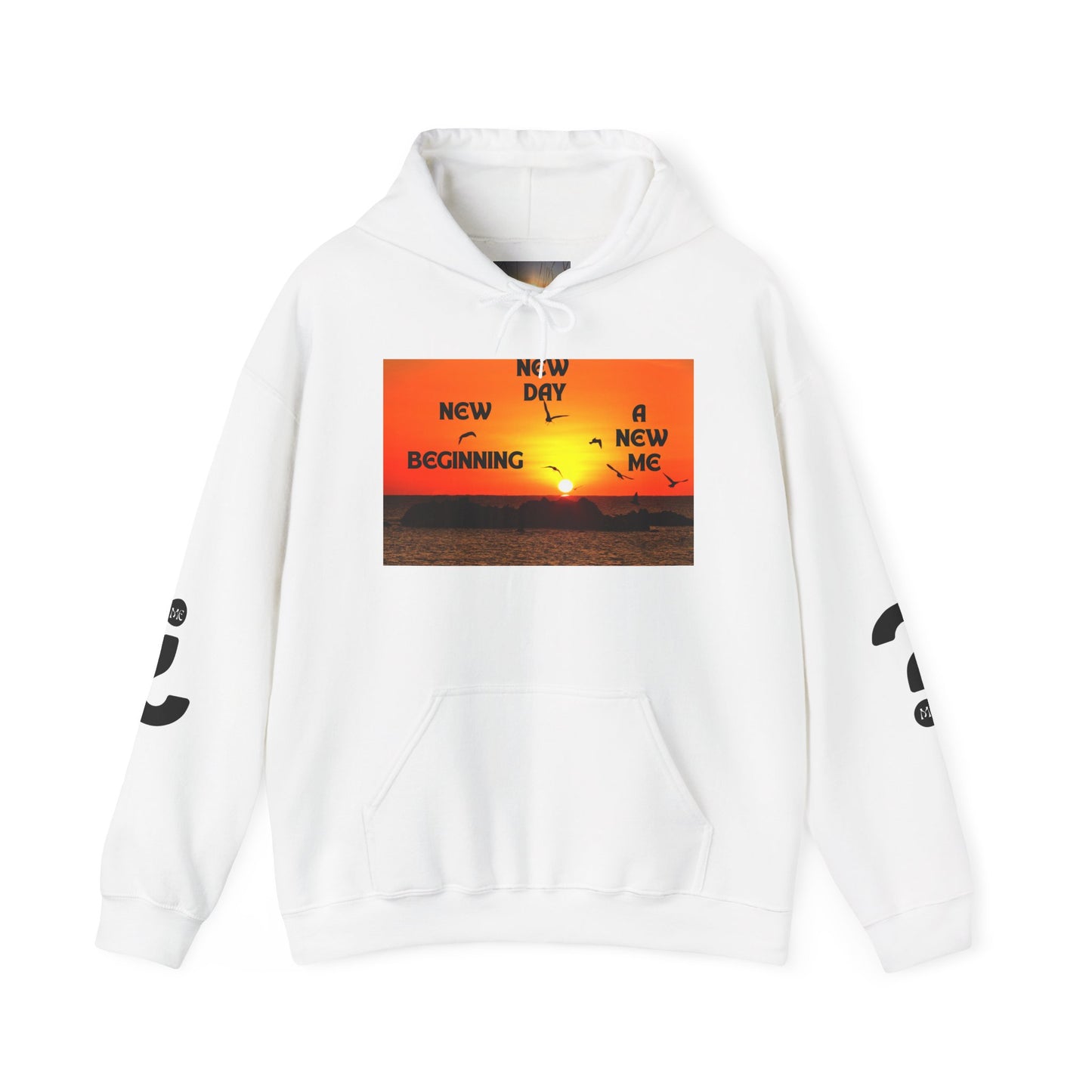 New Day, New Me Motivational Hoodie - Cozy Unisex Sweatshirt for Inspiration, Self-Care, Fitness Goals, Gift for Him, Her