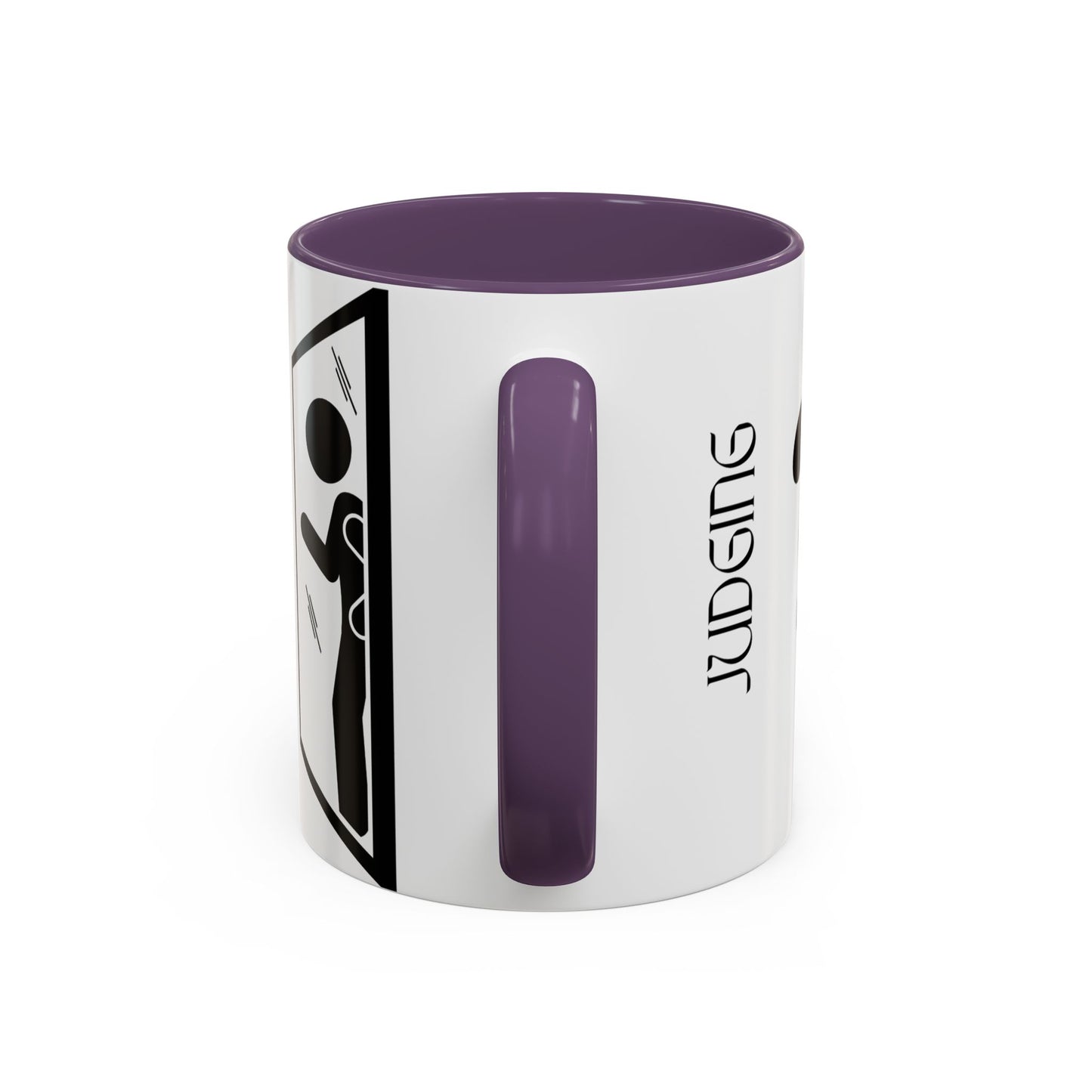 Judging Coffee Mug - 11 & 15oz Ceramic Drinkware for Funny Gift, Home Decor, Office Use, Tea Lovers, Unique Present
