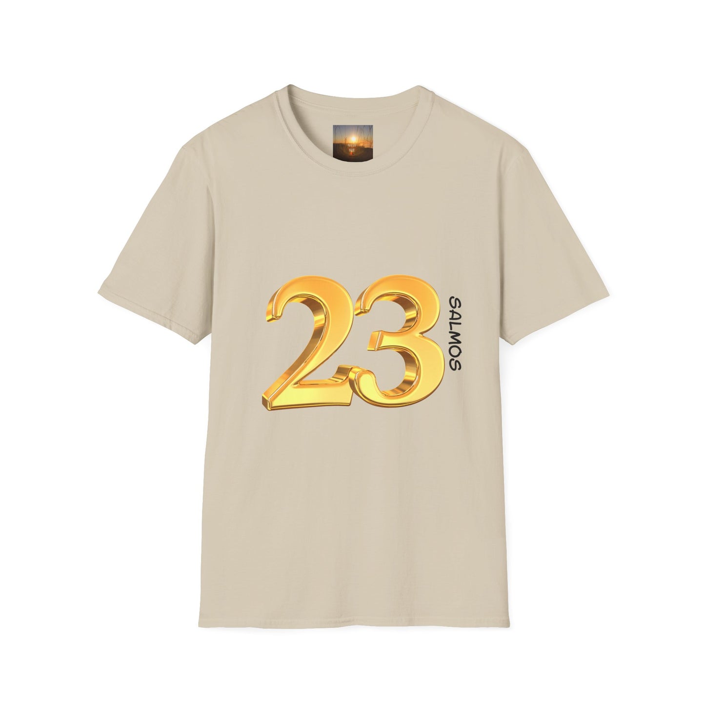 SALMOS 23 Inspirational Unisex T-Shirt with Psalm 23 Design, Motivational Gift for Friends, Faith-Based Apparel, Religious Shirt, Casual Wear