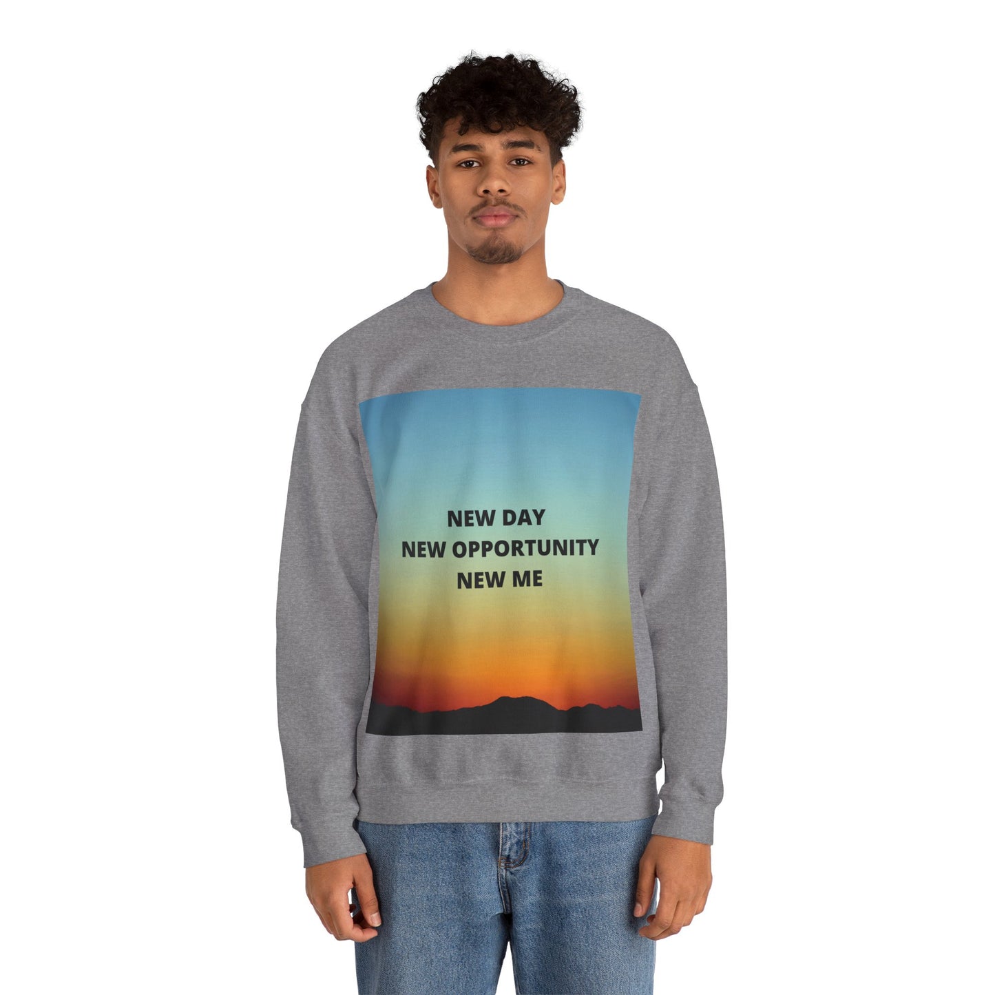 NEW DAY NEW OPPORTUNITY NEW ME Unisex Heavy Blend™ Crewneck Sweatshirt