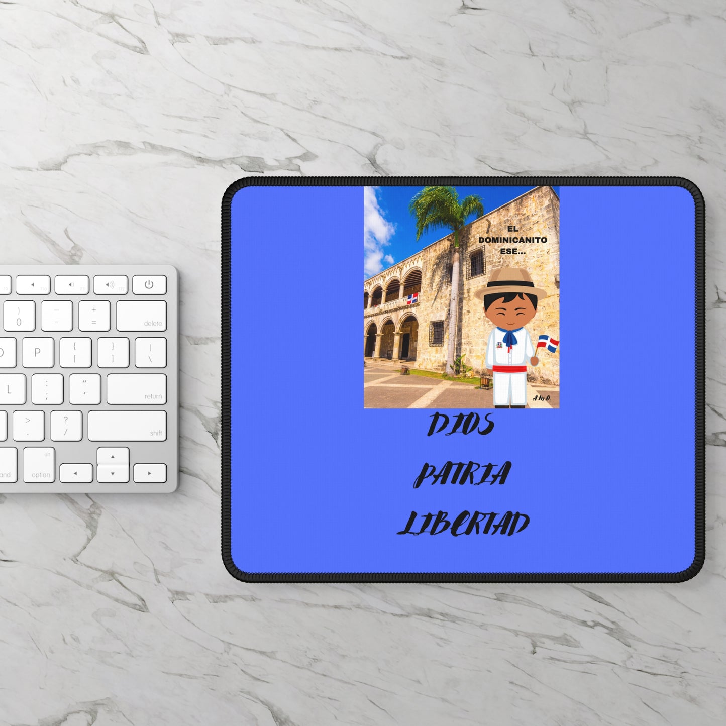 DIOS PATRIA LIBERTAD EL DOMINICANITO ESE Gaming Mouse Pad
