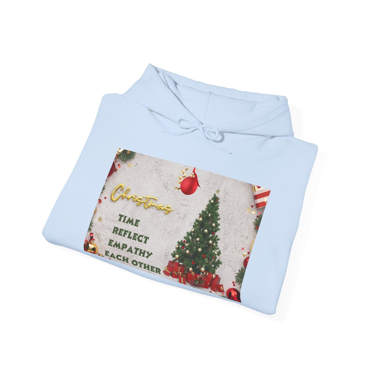Christmas Vibe Hoodie, Festive Sweatshirt for Holiday Celebrations, Cozy Gift for Friends and Family, Unisex Winter Wear, Reflect Empathy
