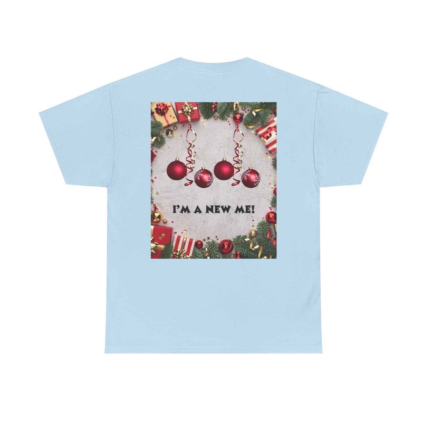 Christmas-Themed Unisex Heavy Cotton Tee, Holiday Gift, Festive Apparel, Family Gatherings, New Year Celebrations, Cute Christmas Shirt