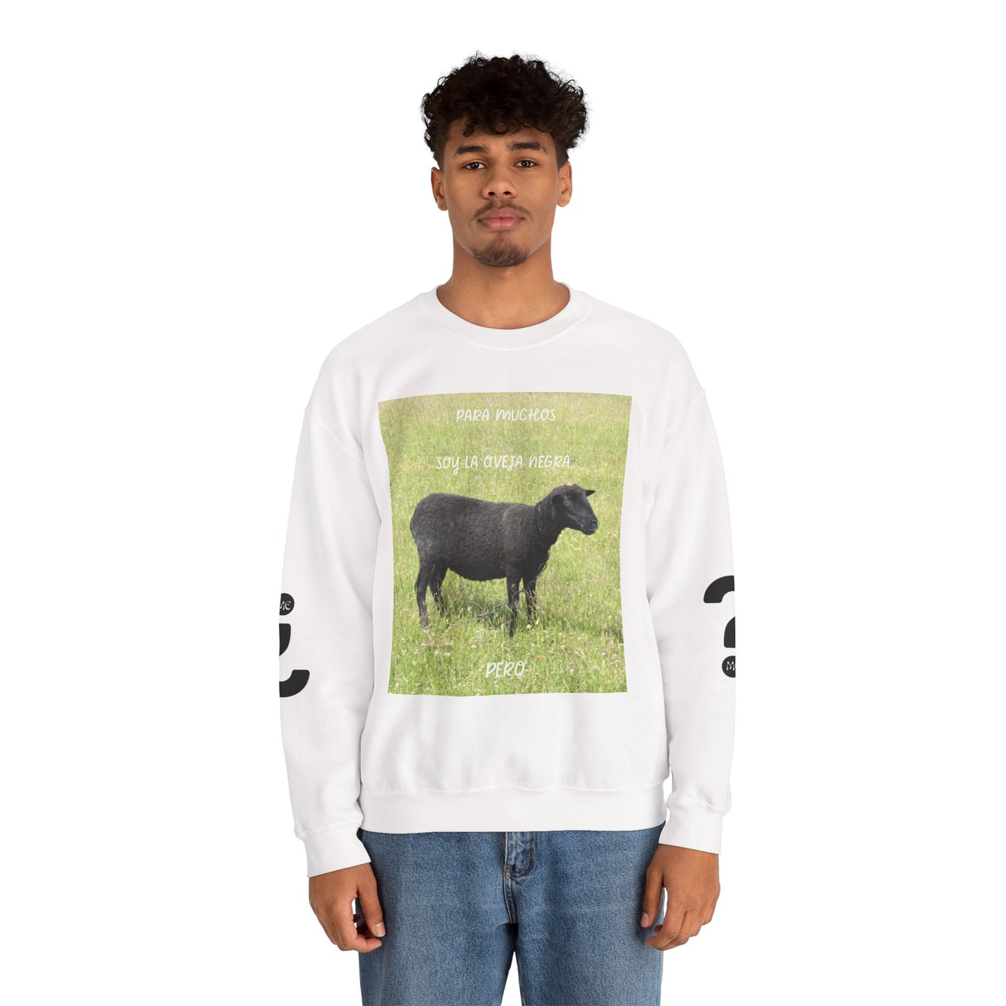 OVEJA NEGRA Crewneck Sweatshirt, Perfect Gift for Animal Lovers, Farmhouse Style, Pastoral Vibe, Ideal for Holidays
