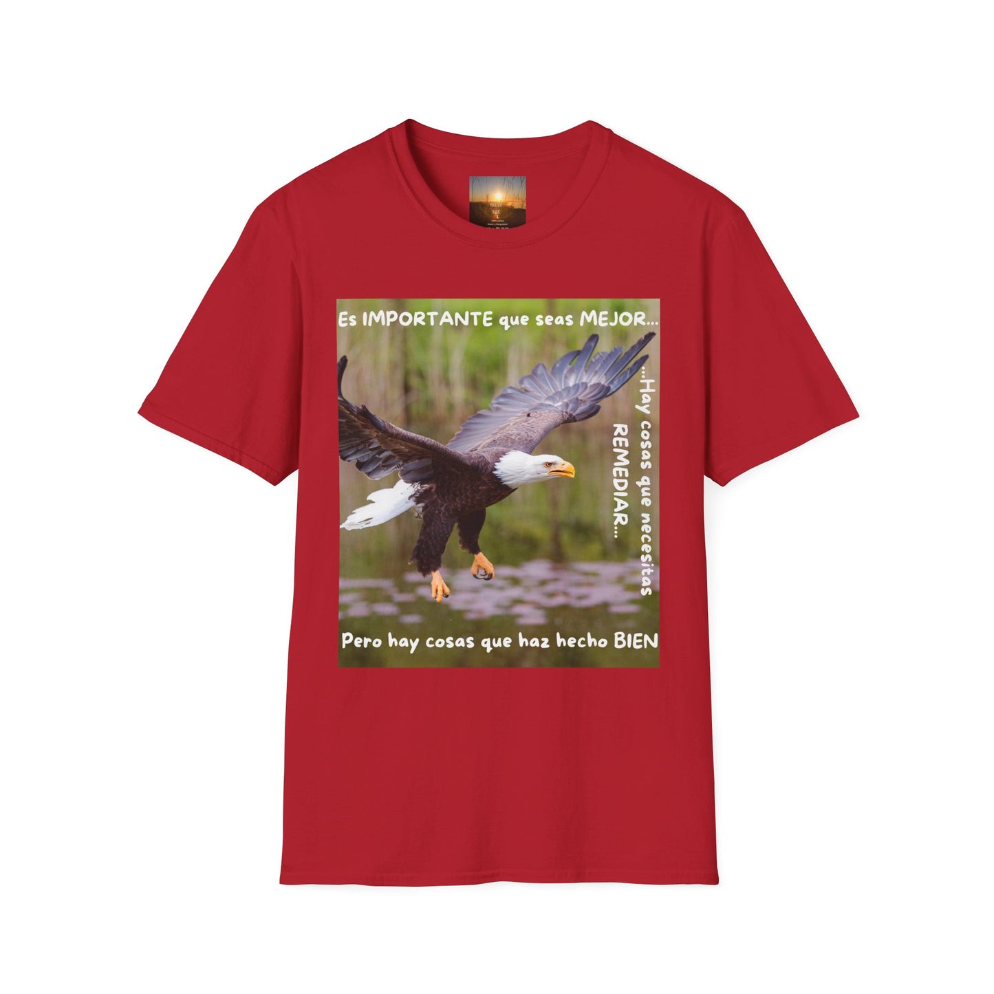 Puedes ser MEJOR Inspirational Eagle T-Shirt, Motivational Aviary Tee, Unisex Graphic Shirt, Perfect Gift for Nature Lovers
