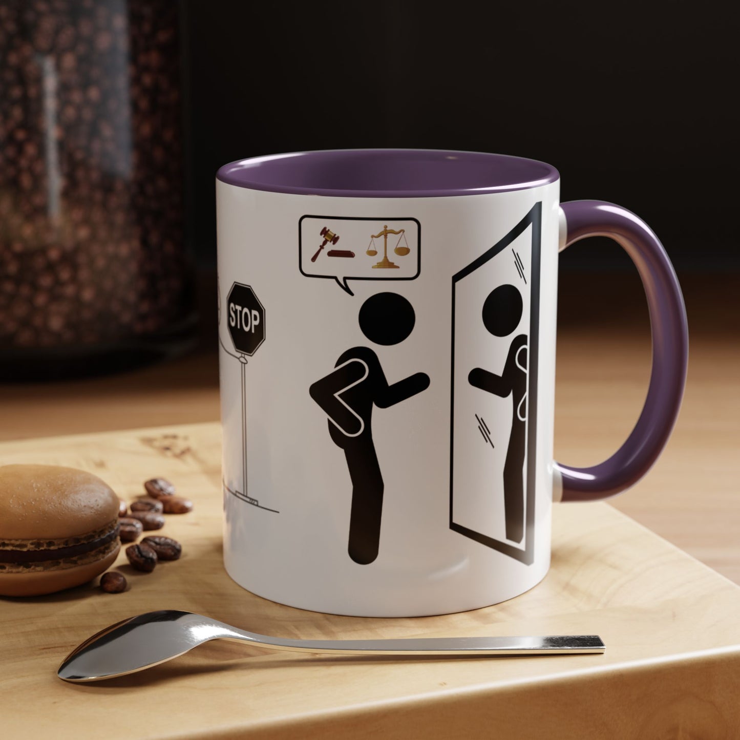 JUZGANDO Coffee Mug for Everyday Laughs, Funny Gift for Coffee Lovers, Quirky Office Mug, Unique Holiday Gift, Playful Drinkware