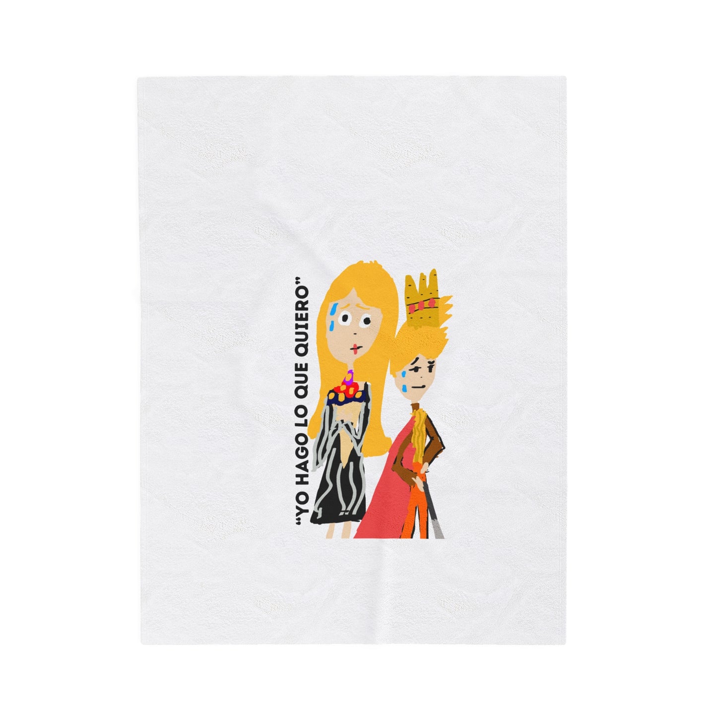 YO HAGO LO QUE QUIERO Velveteen Plush Blanket
