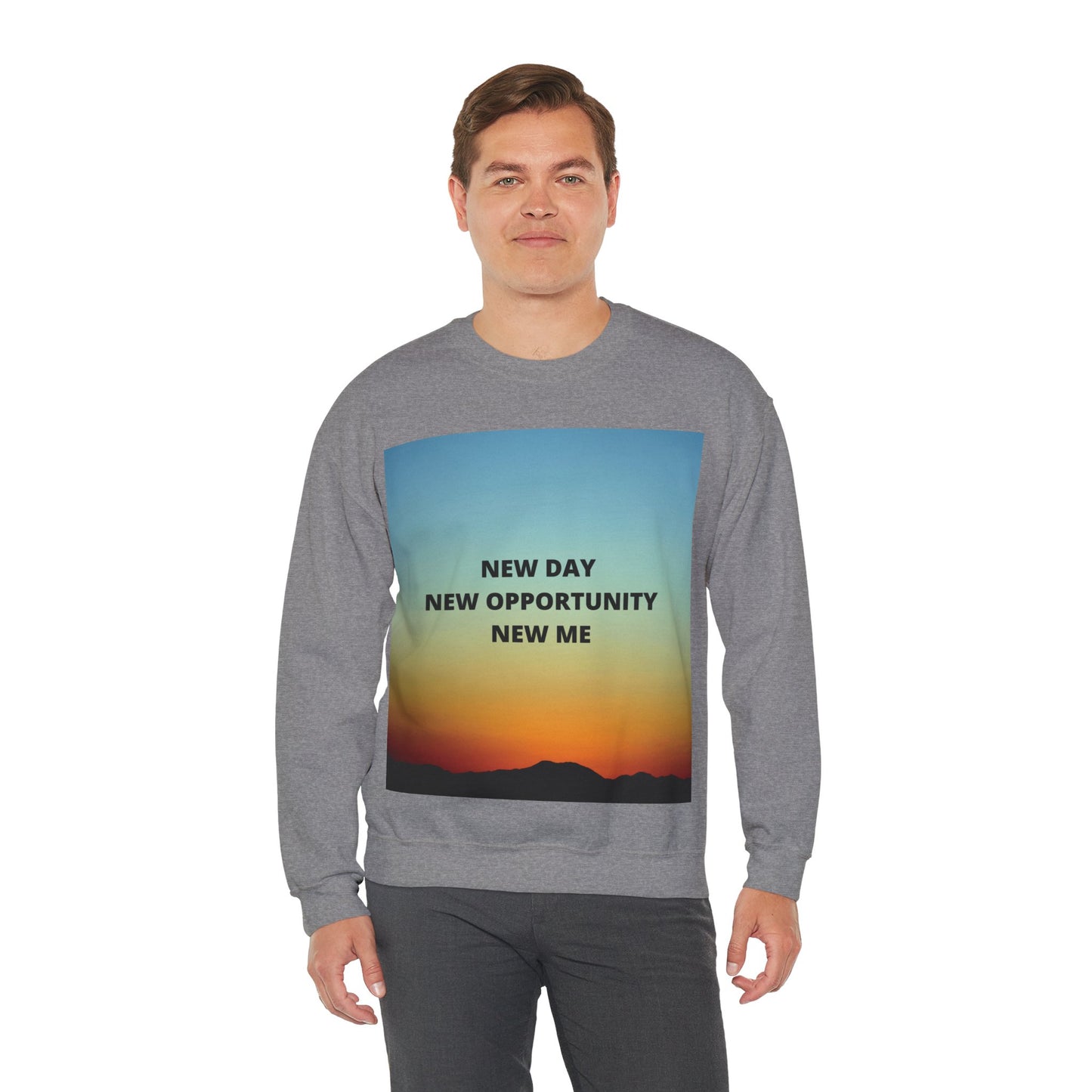 NEW DAY NEW OPPORTUNITY NEW ME Unisex Heavy Blend™ Crewneck Sweatshirt