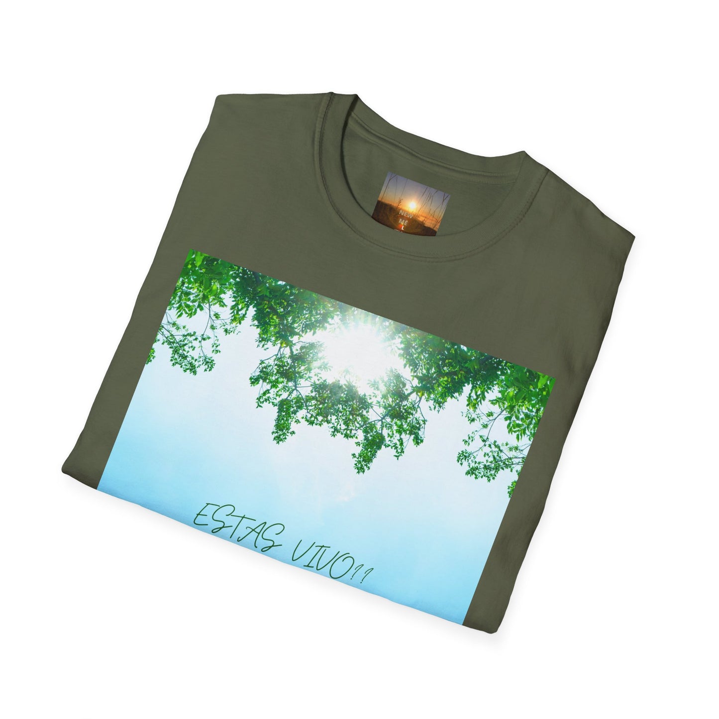 ESTAS VIVO? Serene Nature T-Shirt, Yoga Wear, Mindfulness Tee, Inspirational Shirt, Relaxation Gift, Unisex Summer Top