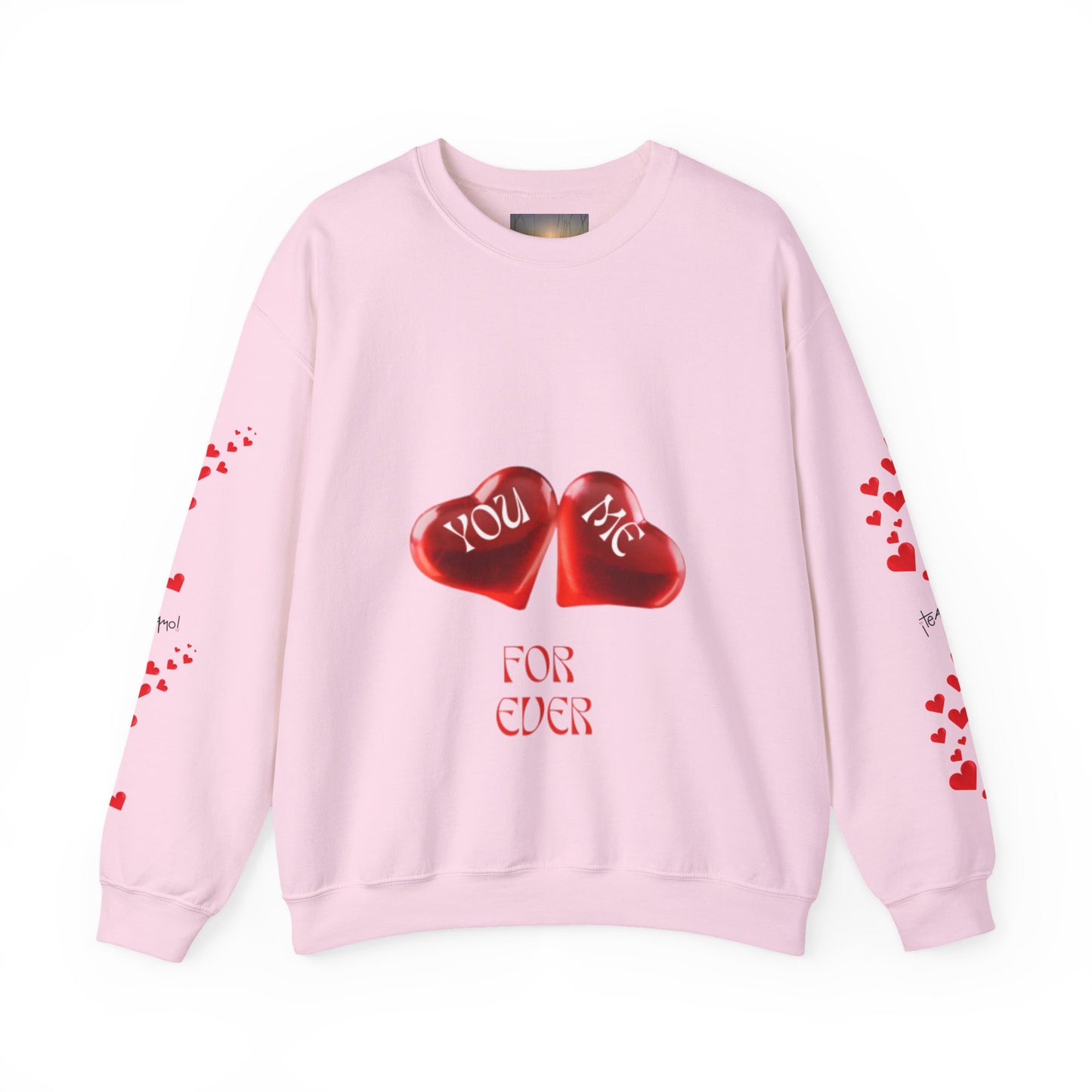 YOU AND ME Romantic Crewneck Sweatshirt, Valentine's Day Gift, Heart Sweatshirt, Unisex Love Hoodie, Couples Apparel