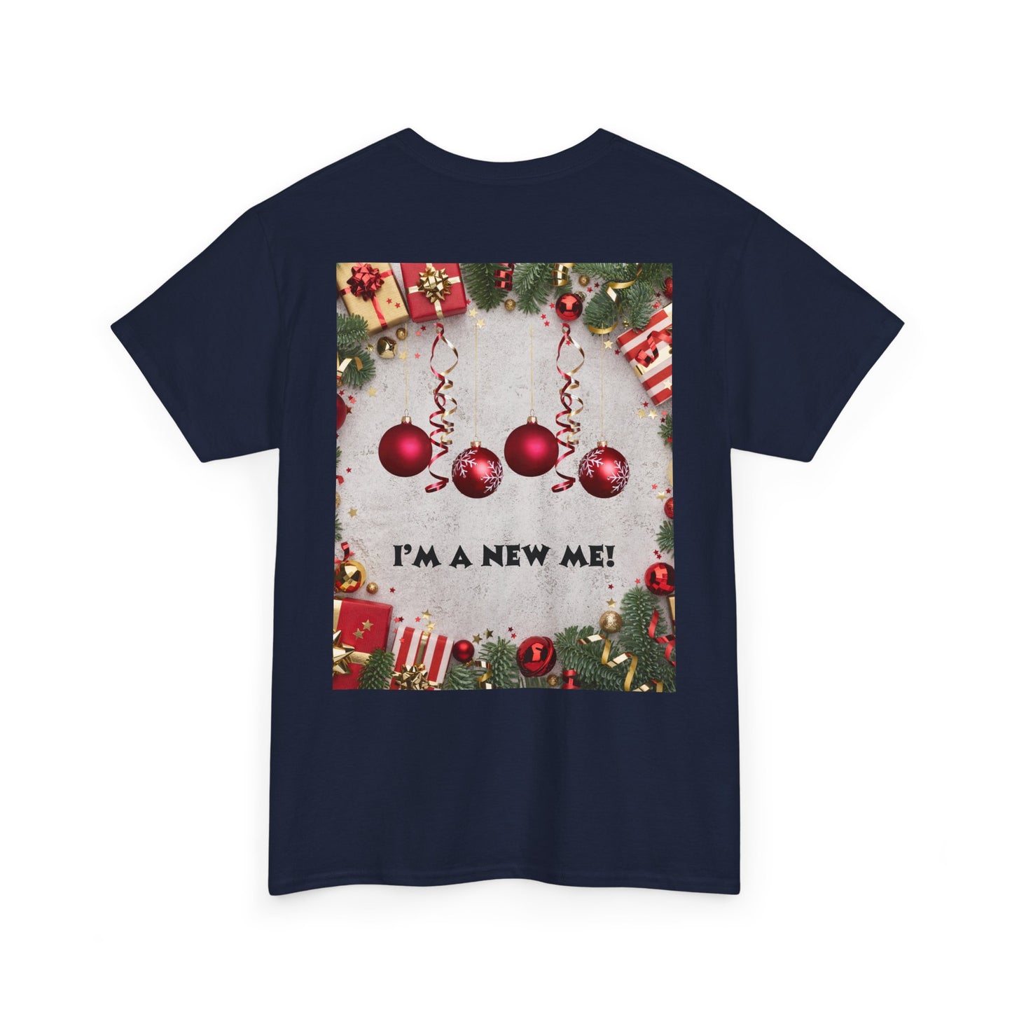 Christmas-Themed Unisex Heavy Cotton Tee, Holiday Gift, Festive Apparel, Family Gatherings, New Year Celebrations, Cute Christmas Shirt