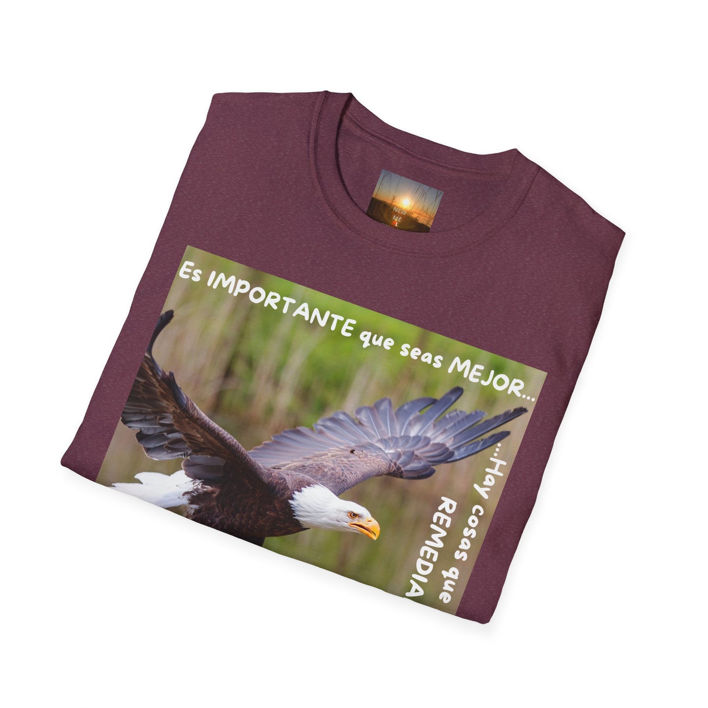 Puedes ser MEJOR Inspirational Eagle T-Shirt, Motivational Aviary Tee, Unisex Graphic Shirt, Perfect Gift for Nature Lovers