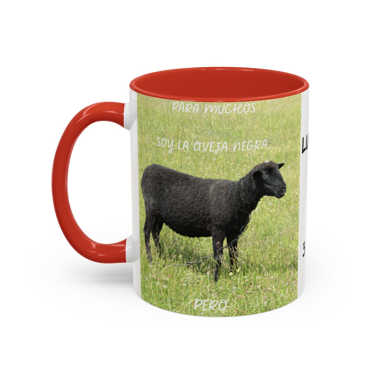 OVEJA NEGRA Personalized Accent Coffee Mug for Sheep Lovers, Custom Birthday Gift, Rustic Farmhouse Decor, Animal Mug, Unique Gift Idea
