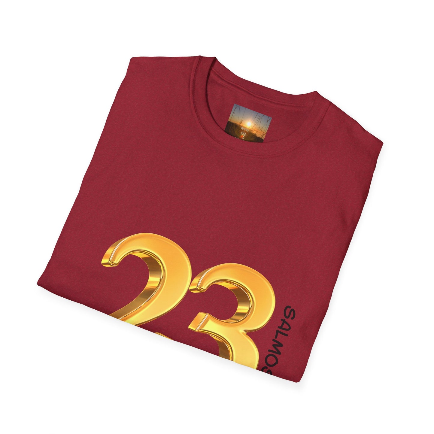 SALMOS 23 Inspirational Unisex T-Shirt with Psalm 23 Design, Motivational Gift for Friends, Faith-Based Apparel, Religious Shirt, Casual Wear
