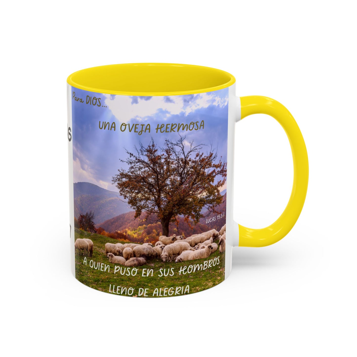 OVEJA NEGRA Personalized Accent Coffee Mug for Sheep Lovers, Custom Birthday Gift, Rustic Farmhouse Decor, Animal Mug, Unique Gift Idea