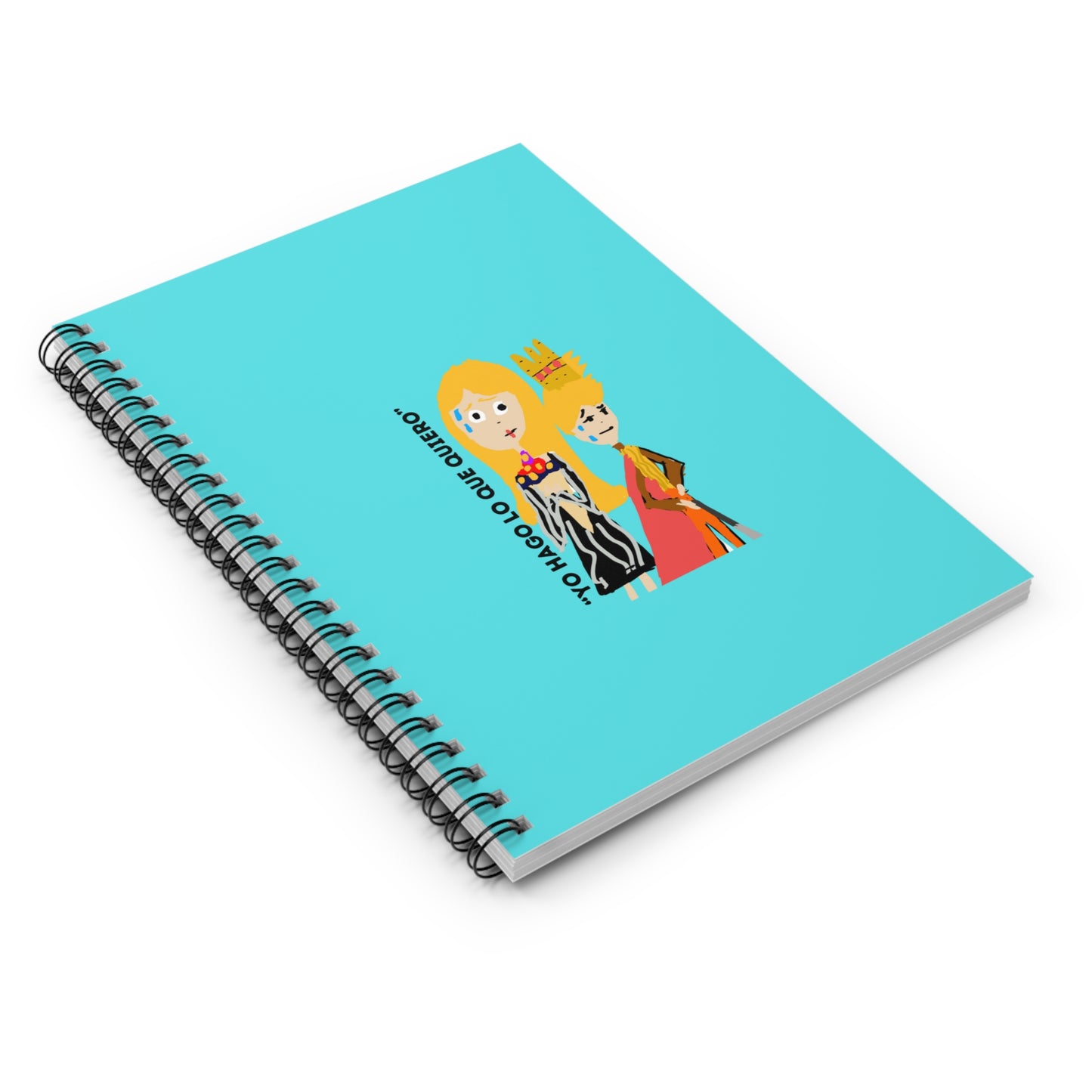 YO HAGO LO QUE QUIERO ISAAC IDYER ARTS DESINGS Spiral Notebook - Ruled Line