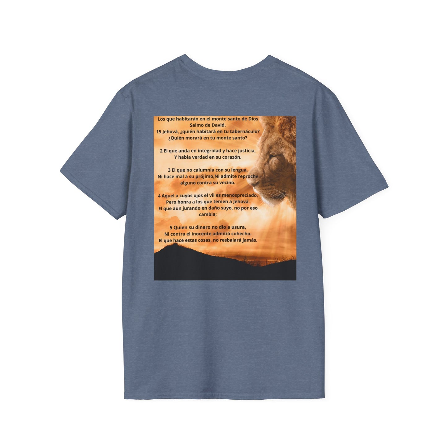 SALMOS 15 Inspirational T-Shirt, Unisex Softstyle Tee, Birthday Gift, Motivational Shirt, Soft Cotton Top, Unique Design