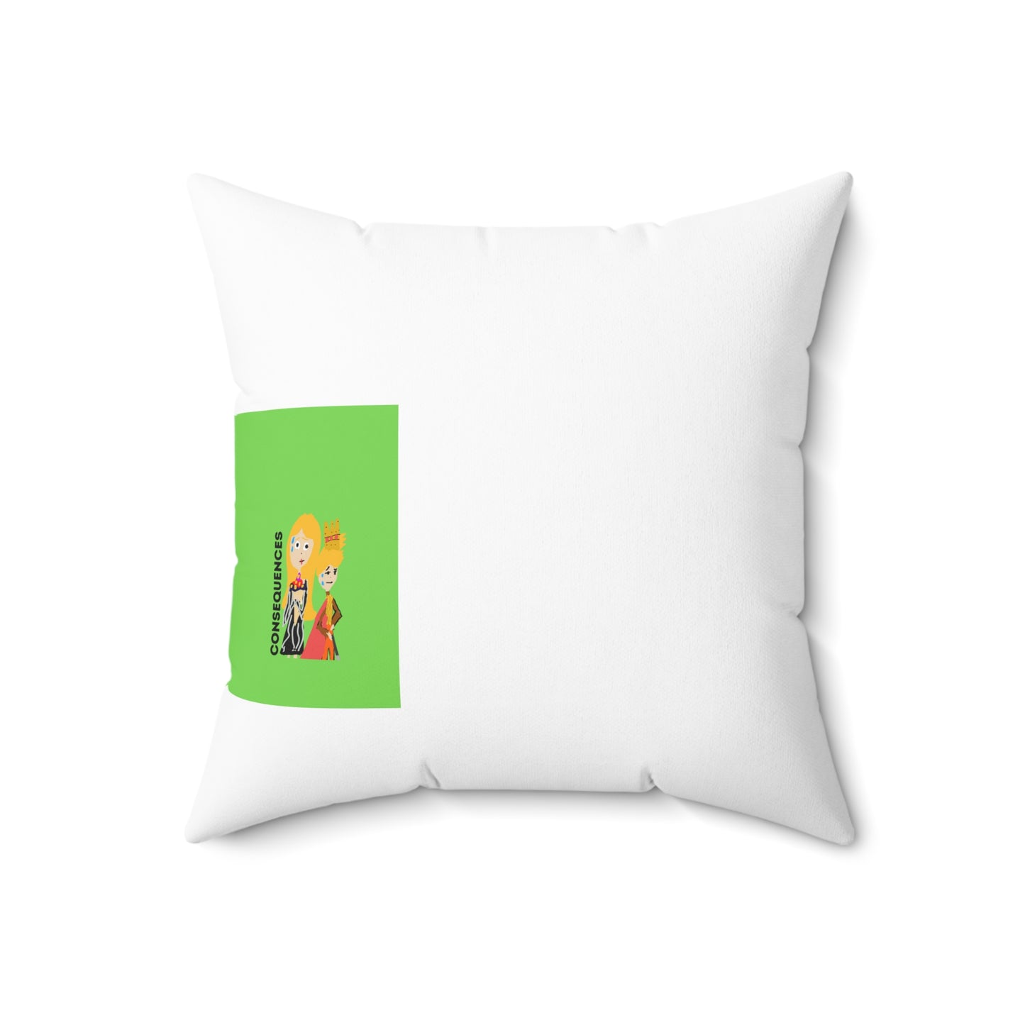 CONSEQUENCES ISAAC IDYER ARTS DESINGS Spun Polyester Square Pillow