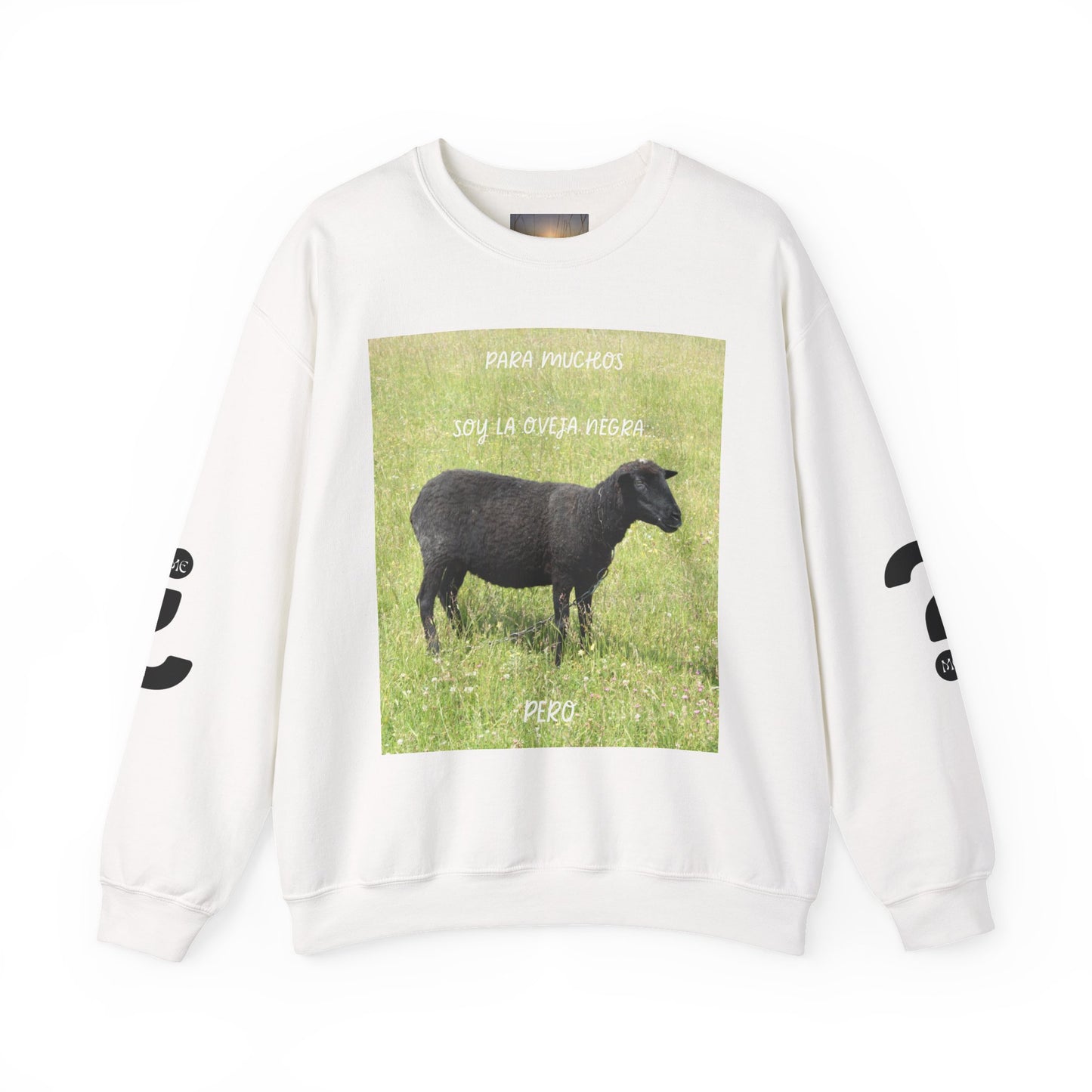 OVEJA NEGRA Crewneck Sweatshirt, Perfect Gift for Animal Lovers, Farmhouse Style, Pastoral Vibe, Ideal for Holidays