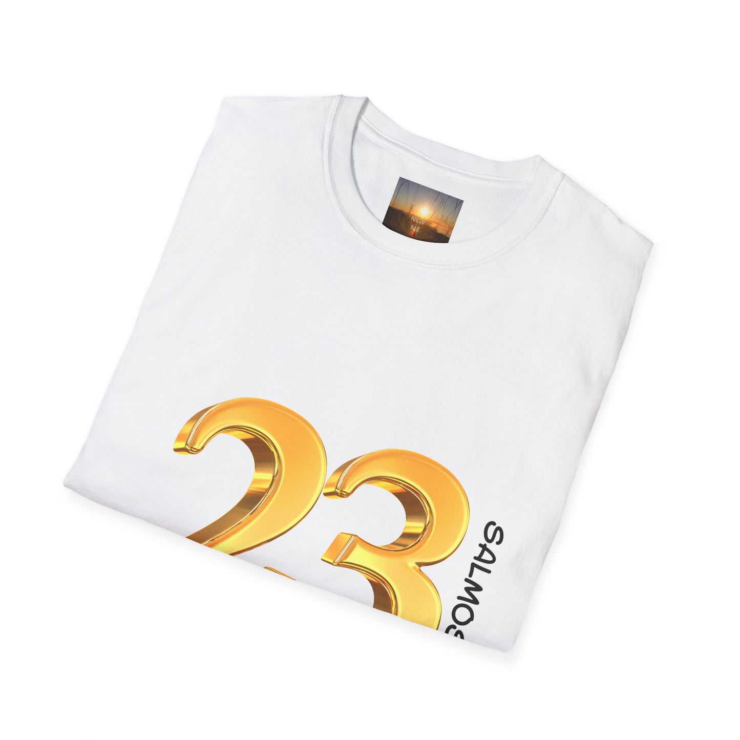 SALMOS 23 Inspirational Unisex T-Shirt with Psalm 23 Design, Motivational Gift for Friends, Faith-Based Apparel, Religious Shirt, Casual Wear
