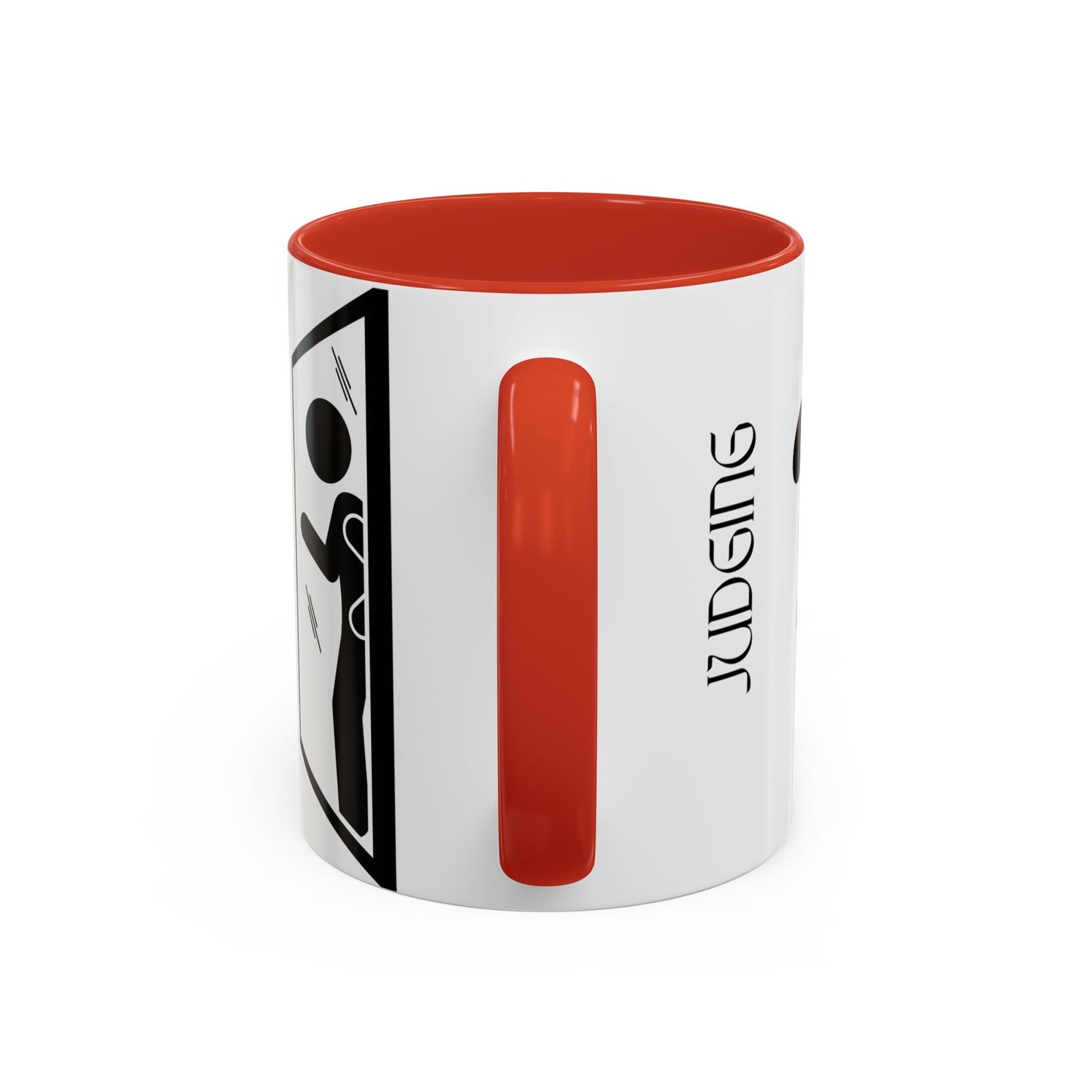 Judging Coffee Mug - 11 & 15oz Ceramic Drinkware for Funny Gift, Home Decor, Office Use, Tea Lovers, Unique Present