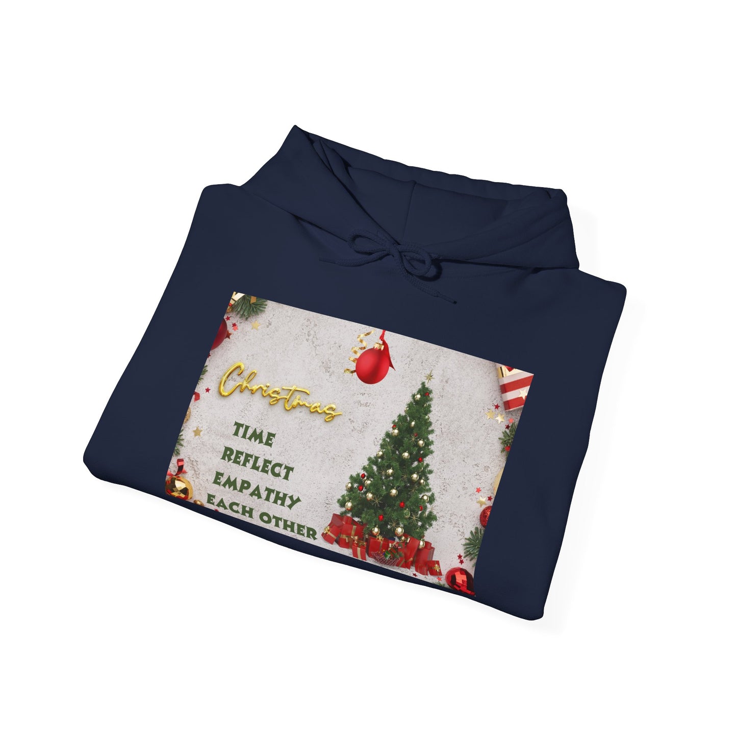 Christmas Vibe Hoodie, Festive Sweatshirt for Holiday Celebrations, Cozy Gift for Friends and Family, Unisex Winter Wear, Reflect Empathy