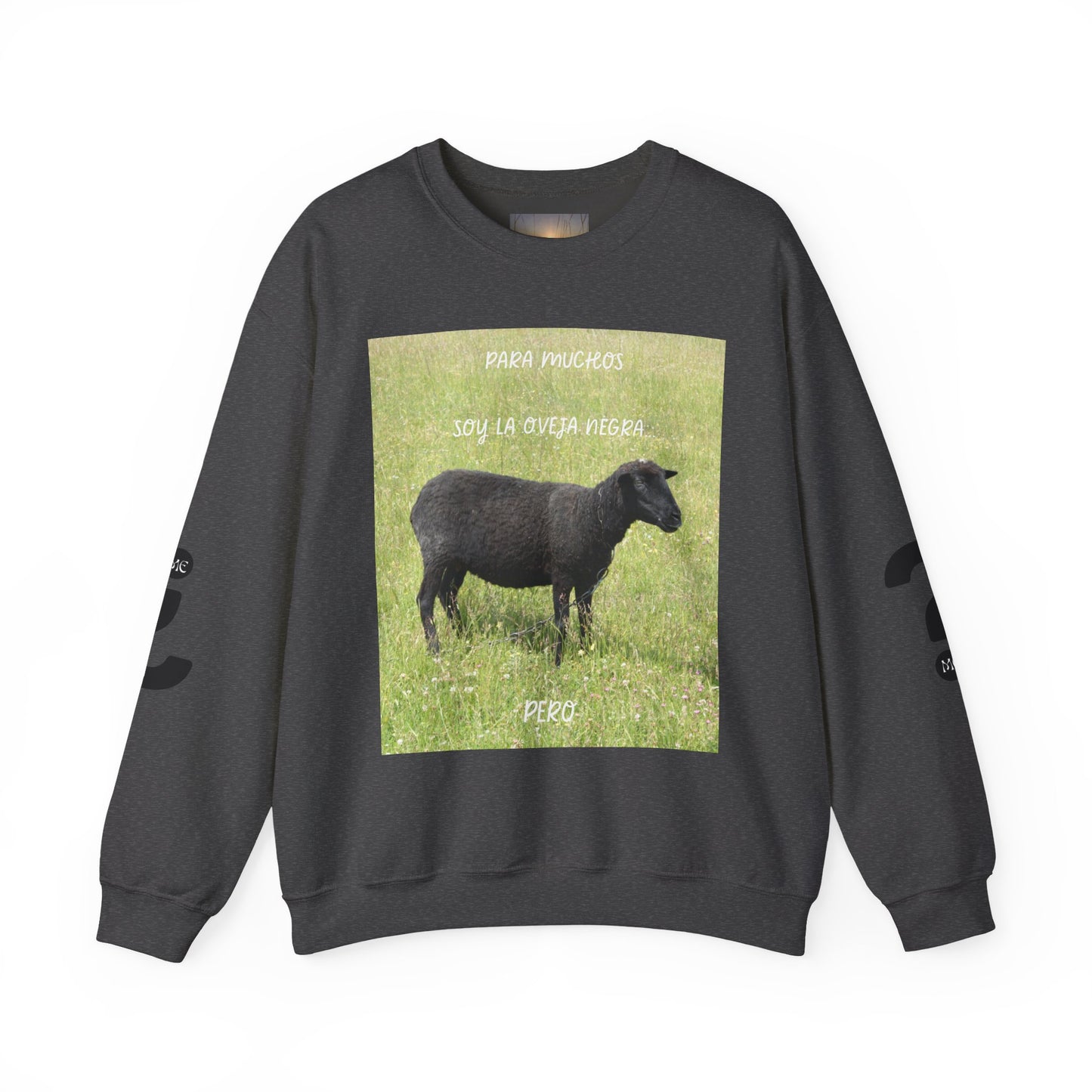 OVEJA NEGRA Crewneck Sweatshirt, Perfect Gift for Animal Lovers, Farmhouse Style, Pastoral Vibe, Ideal for Holidays