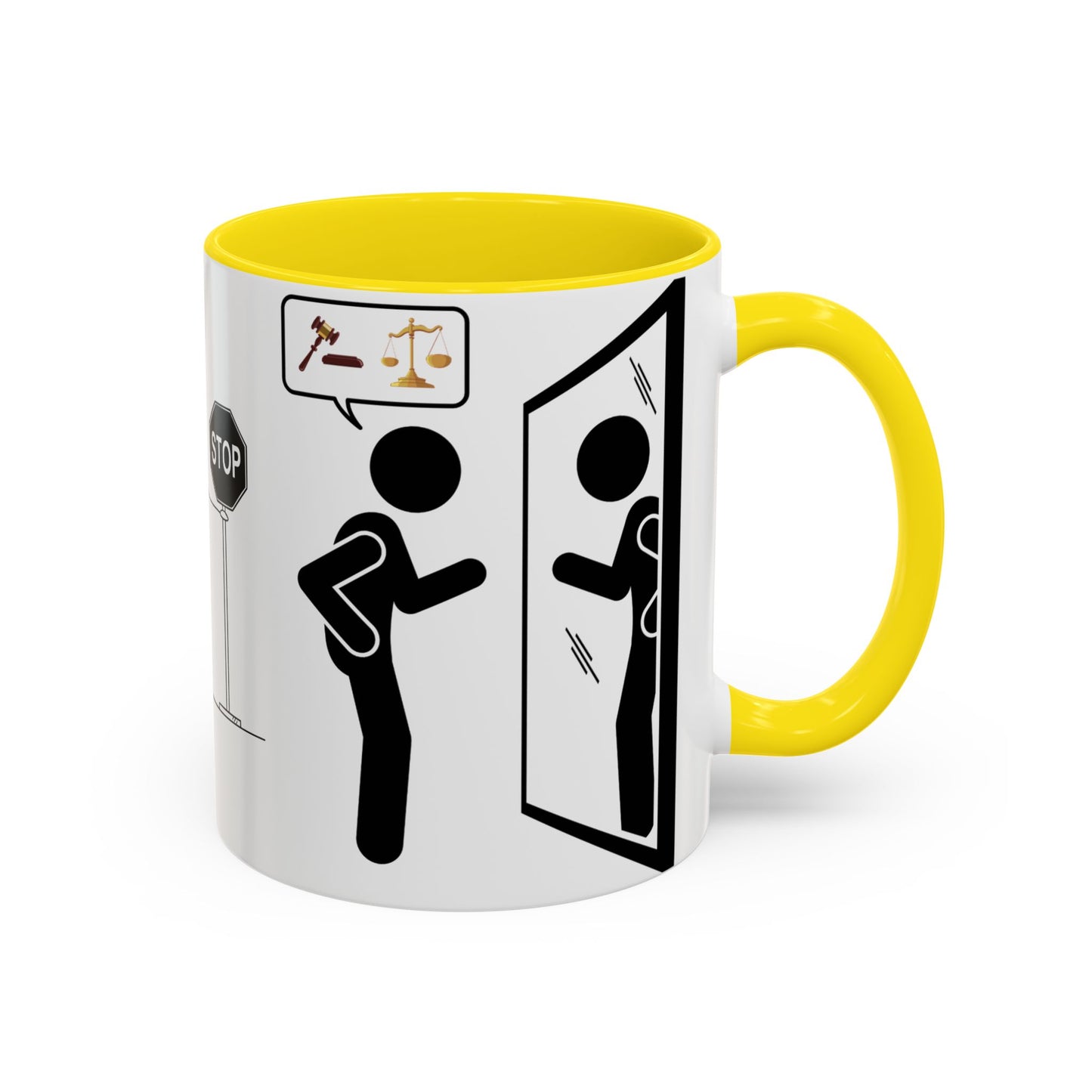 Judging Coffee Mug - 11 & 15oz Ceramic Drinkware for Funny Gift, Home Decor, Office Use, Tea Lovers, Unique Present