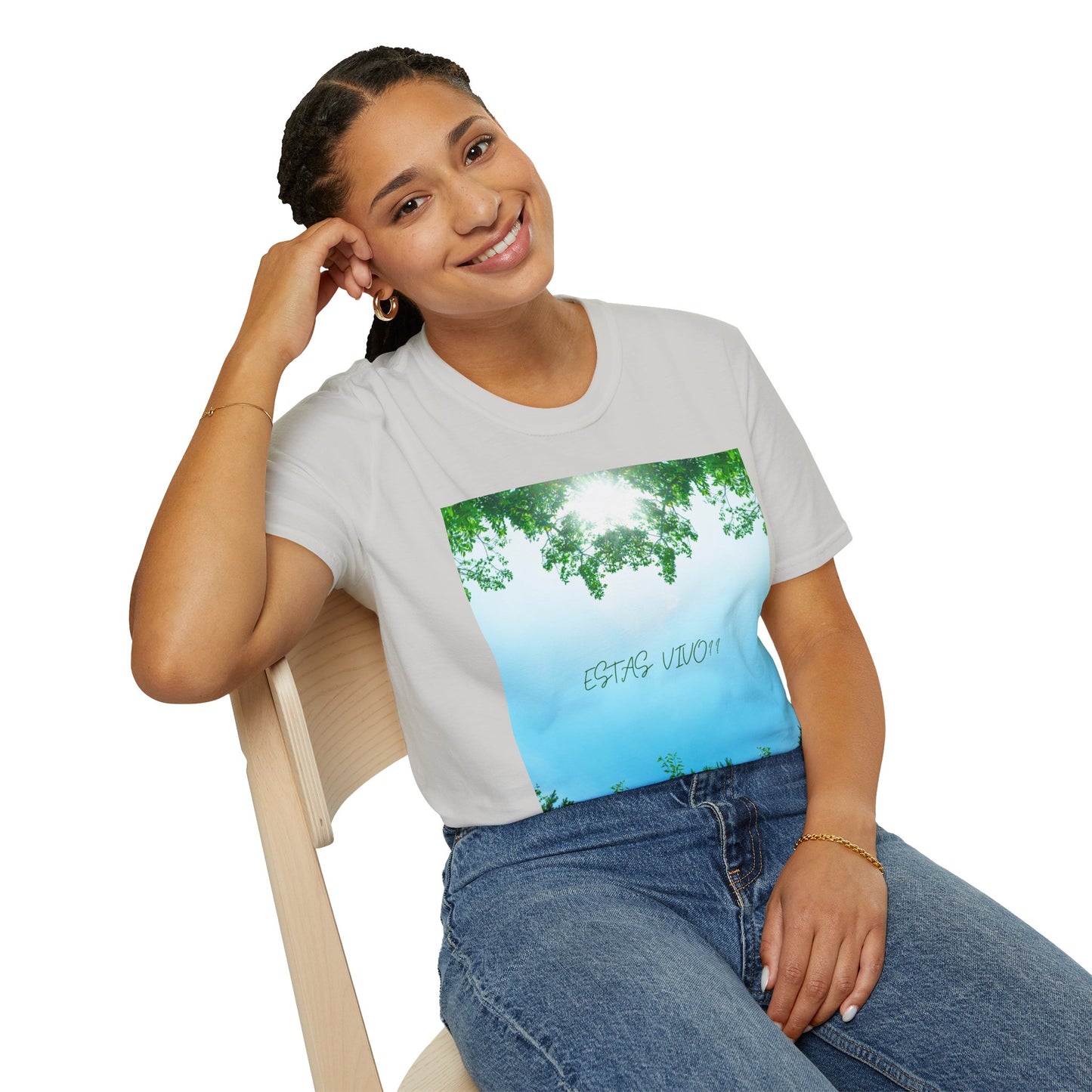 ESTAS VIVO? Serene Nature T-Shirt, Yoga Wear, Mindfulness Tee, Inspirational Shirt, Relaxation Gift, Unisex Summer Top