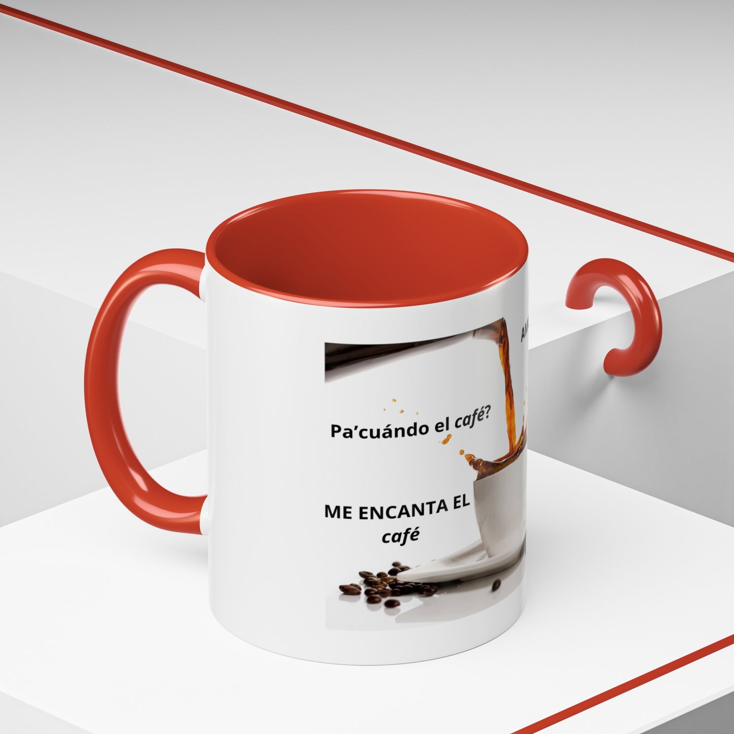 NEW ME IM AMO EL café Accent Coffee Mug (11, 15oz)