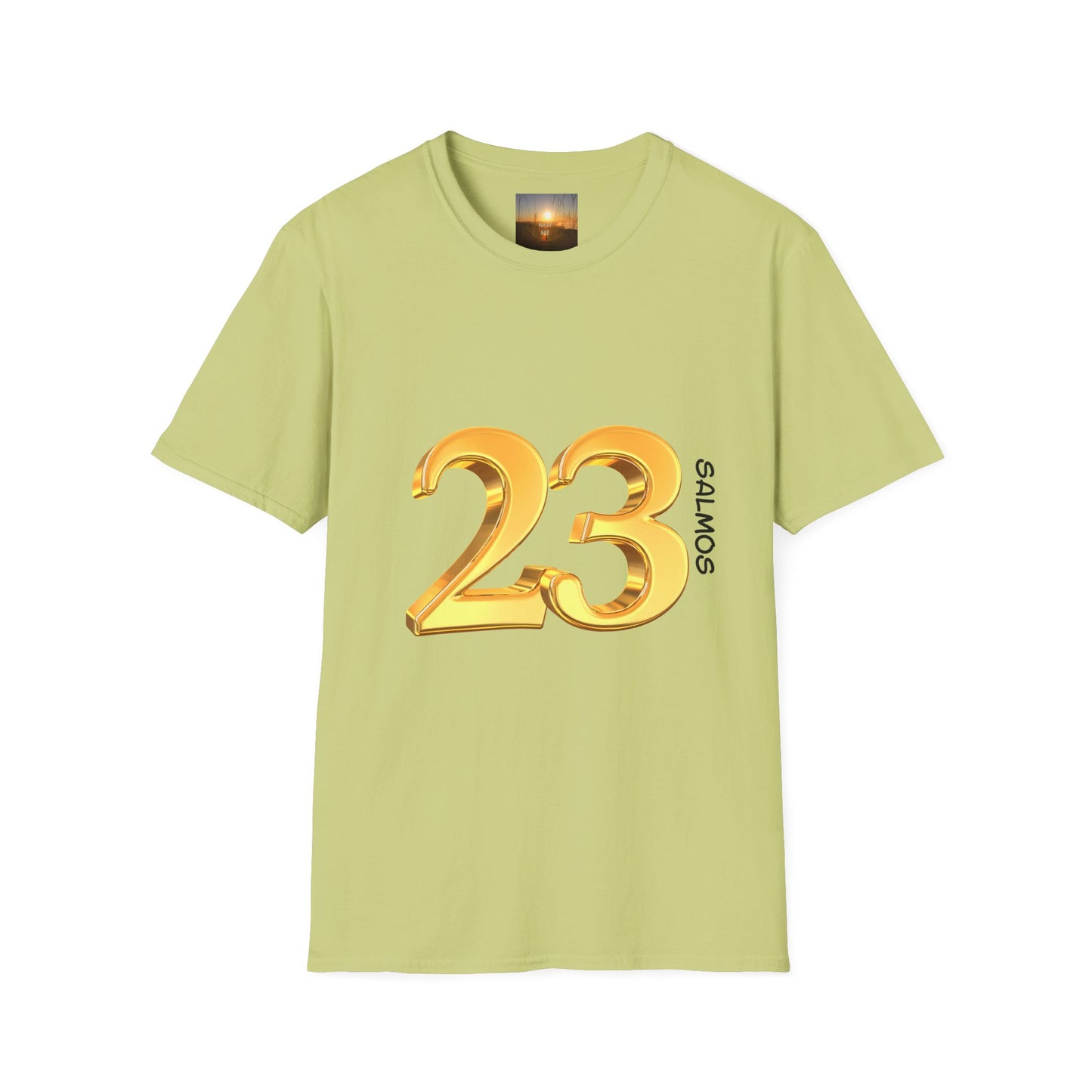 SALMOS 23 Inspirational Unisex T-Shirt with Psalm 23 Design, Motivational Gift for Friends, Faith-Based Apparel, Religious Shirt, Casual Wear