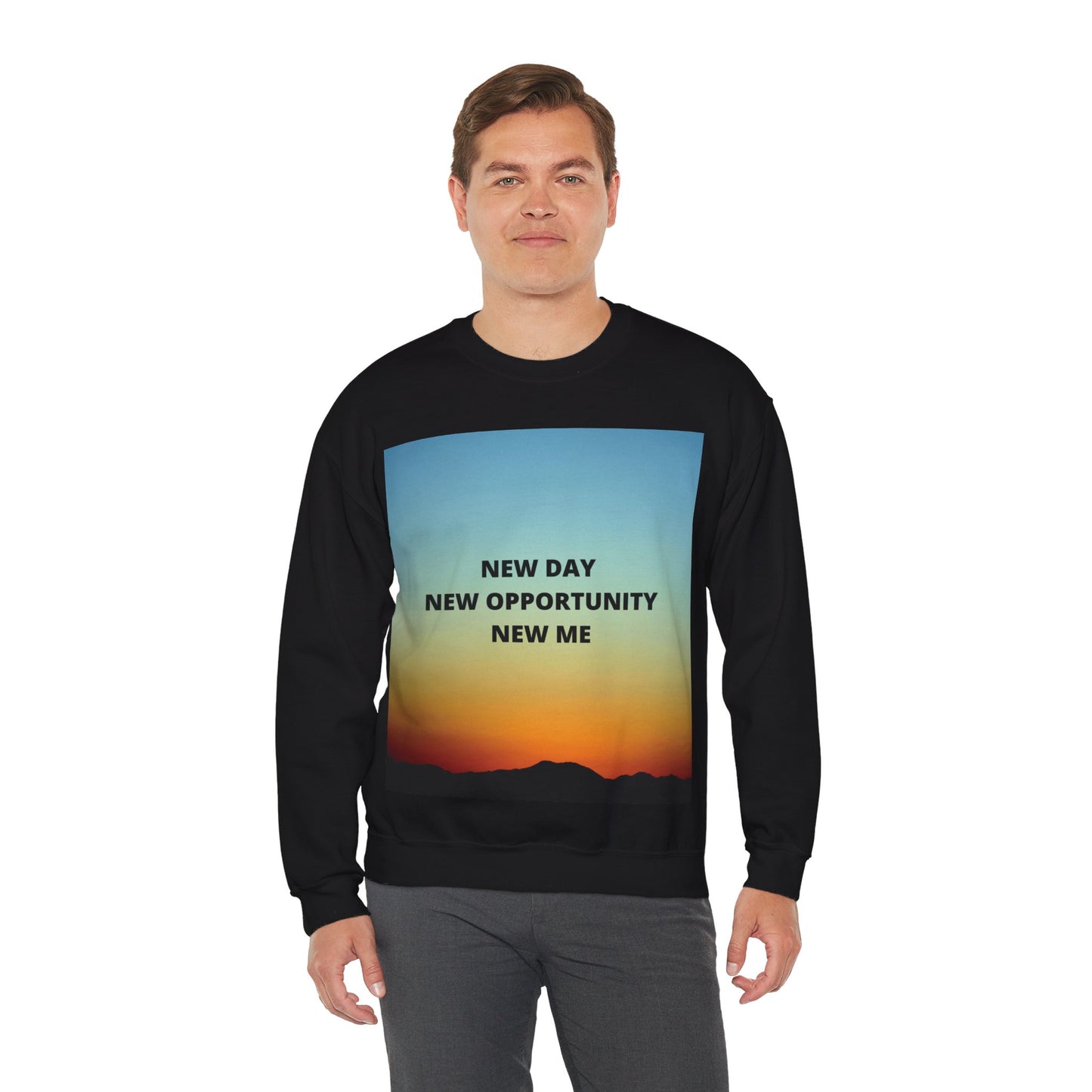 NEW DAY NEW OPPORTUNITY NEW ME Unisex Heavy Blend™ Crewneck Sweatshirt