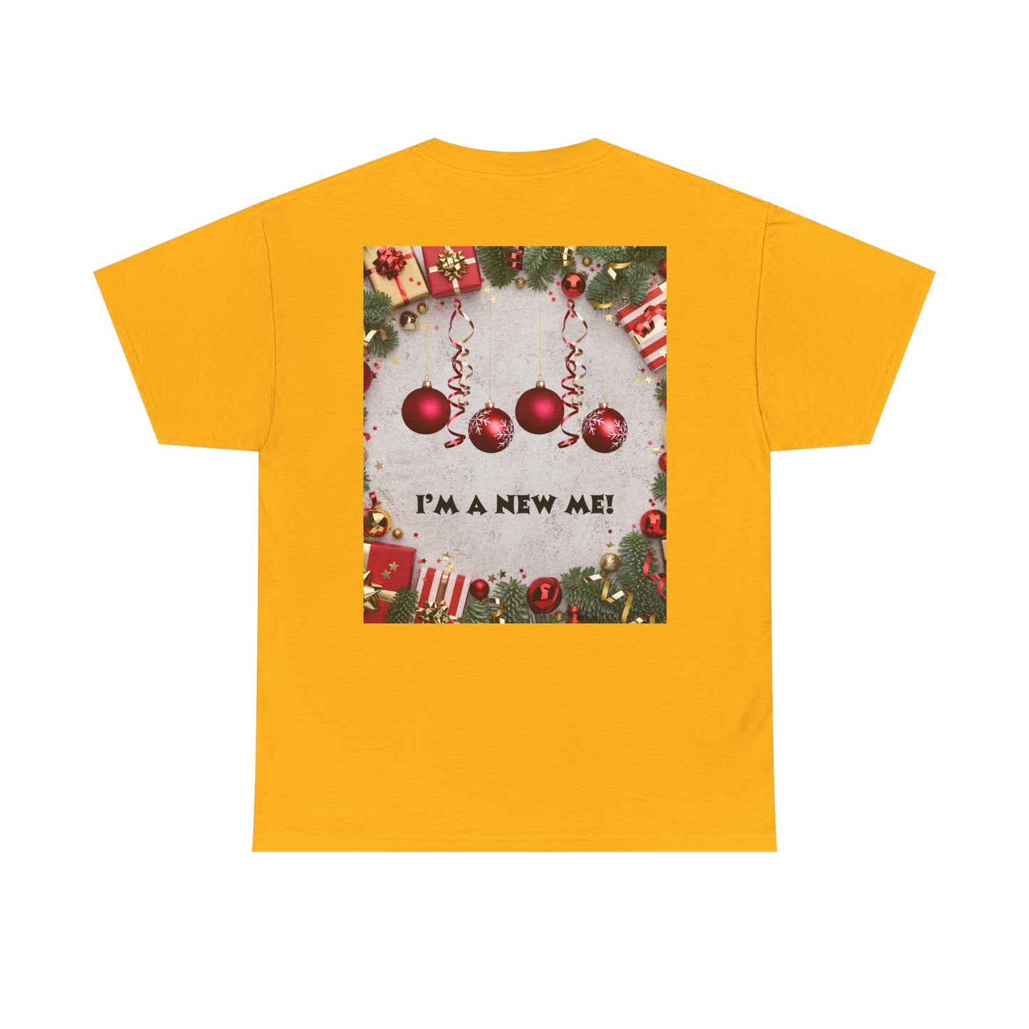 Christmas-Themed Unisex Heavy Cotton Tee, Holiday Gift, Festive Apparel, Family Gatherings, New Year Celebrations, Cute Christmas Shirt