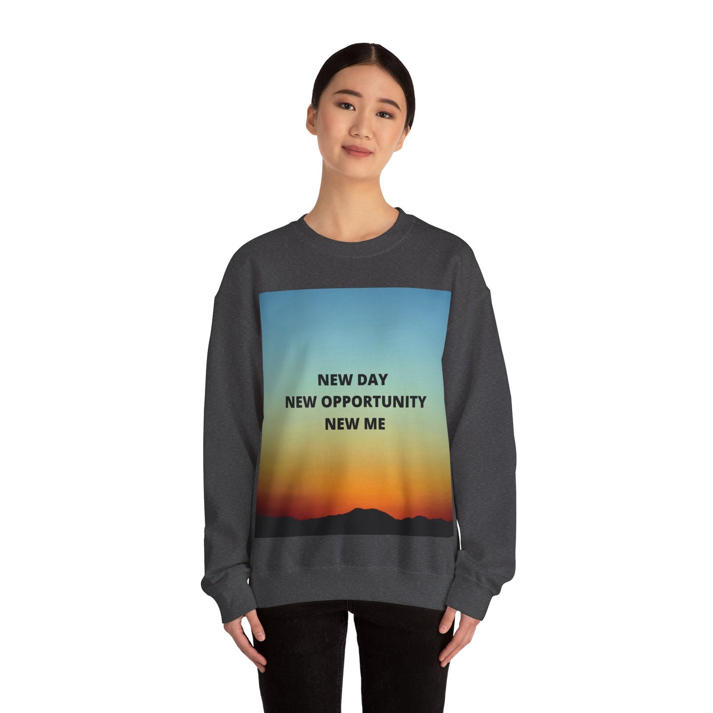 NEW DAY NEW OPPORTUNITY NEW ME Unisex Heavy Blend™ Crewneck Sweatshirt